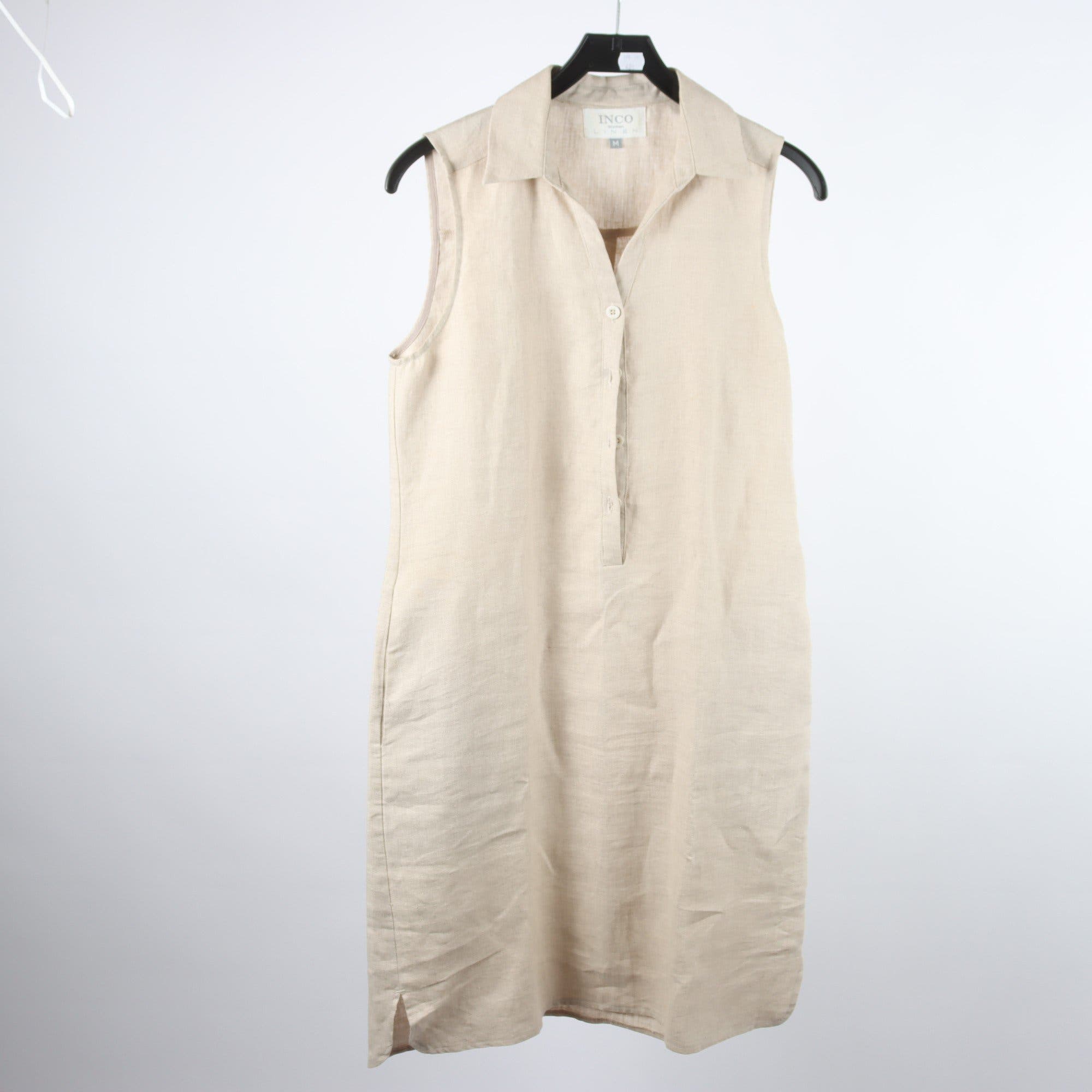 Klänning, Inco, beige, 100% lin, stl. M.
