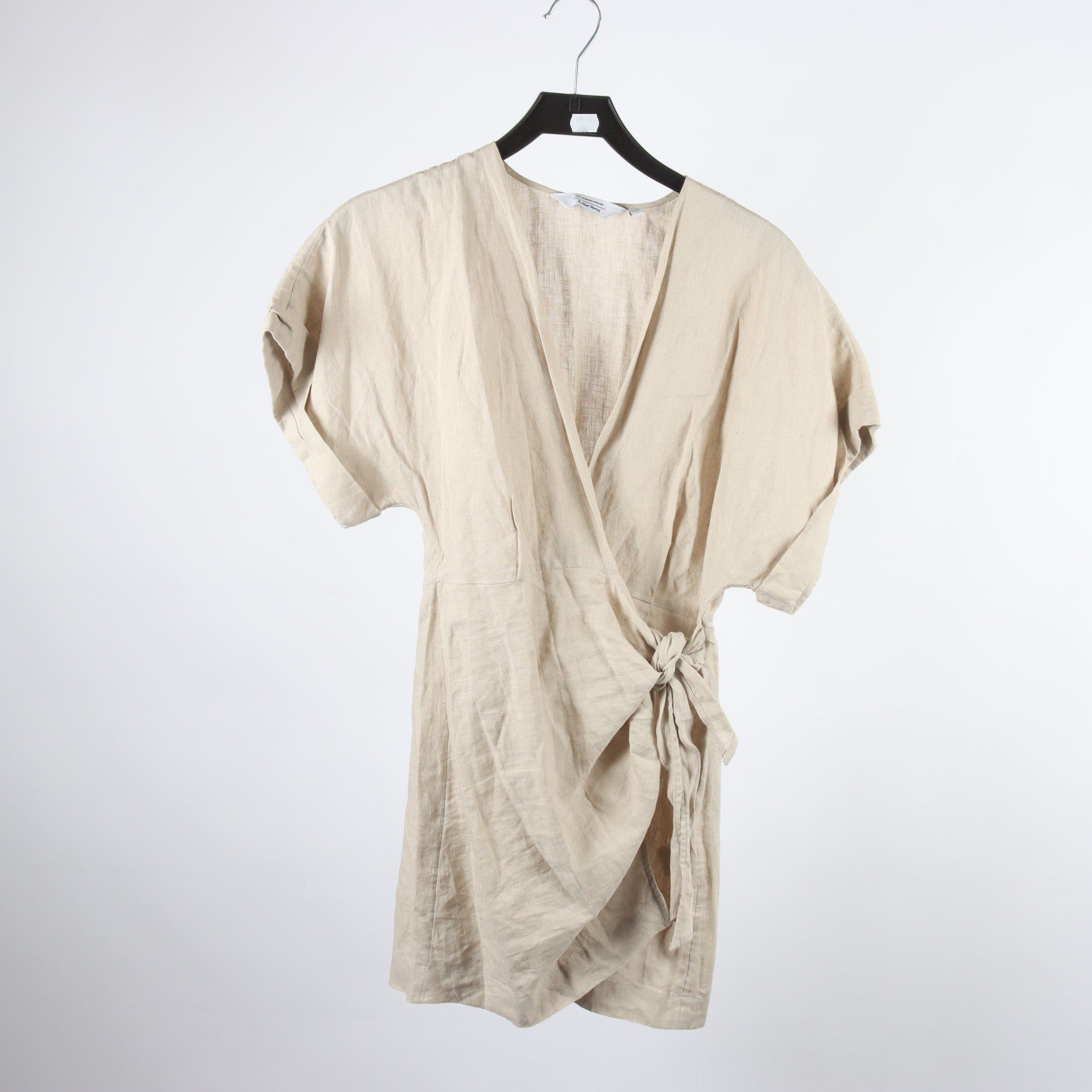 Klänning, & Other Stories, beige, 100% lin, stl. 34.