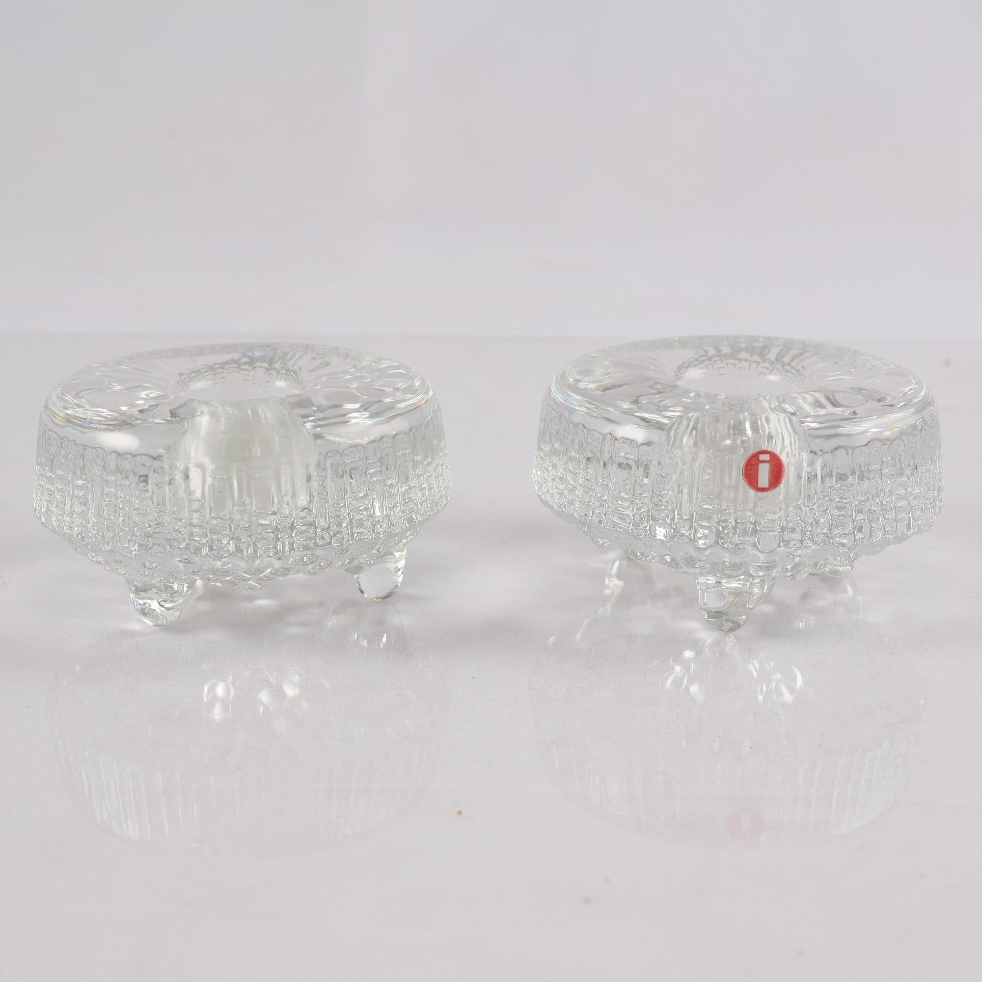 Ljusstakar, 1 par, Iittala, ”Ultima Thule” Tapio Wirkkala