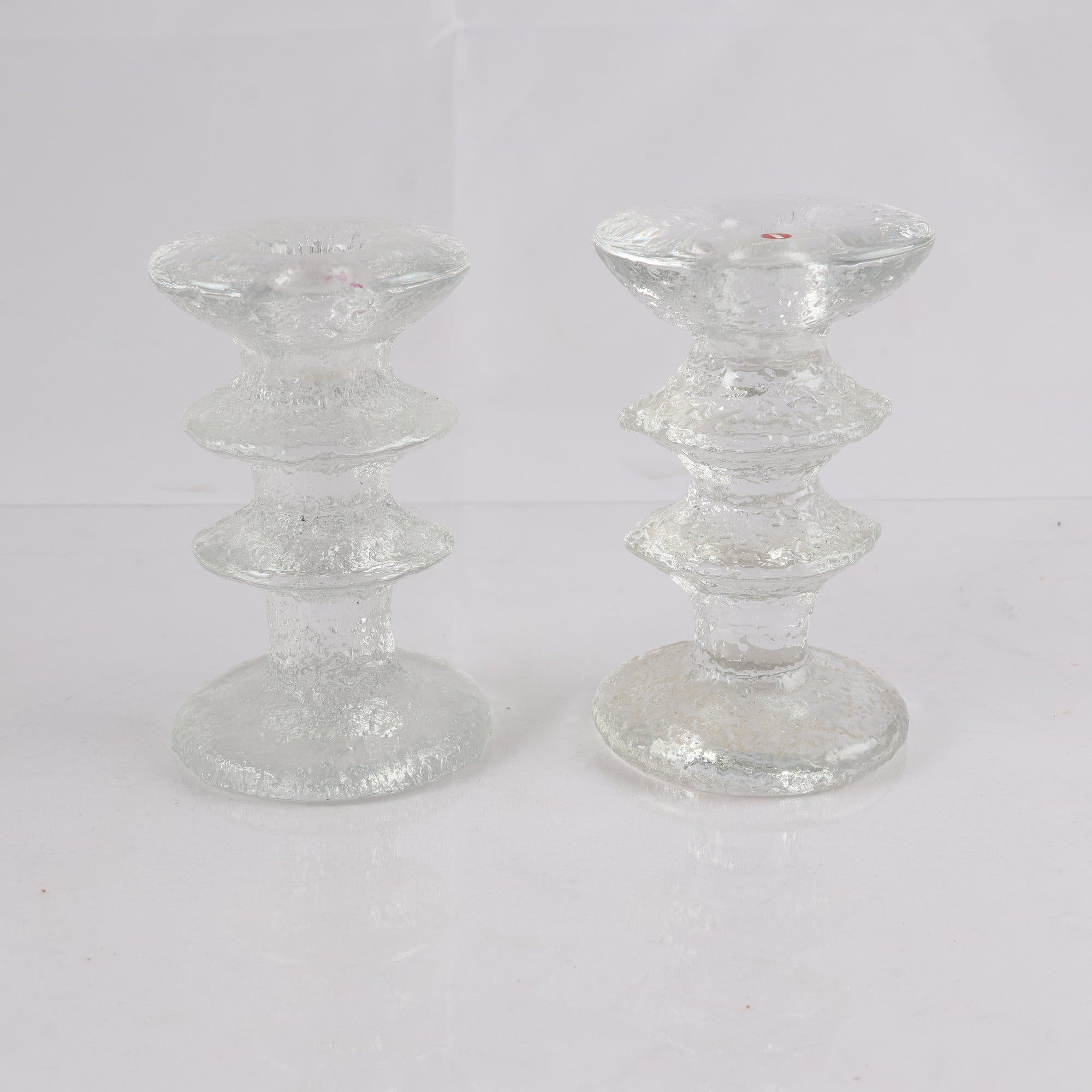 Ljusstakar 1 -par, Iittala, ”Festivo” Timo Sarpaneva, signerade