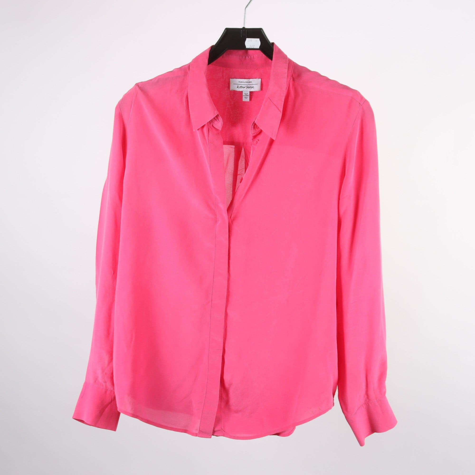 Blus, & Other Stories, rosa, 100% silke, stl. 38.