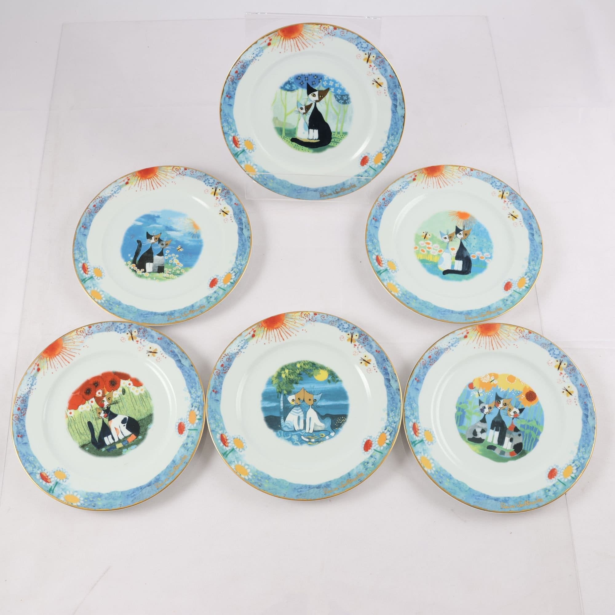 Asietter, Fyklövern, Goebel, Rosina Wachtmeister, 6 st. Samfraktas ej.