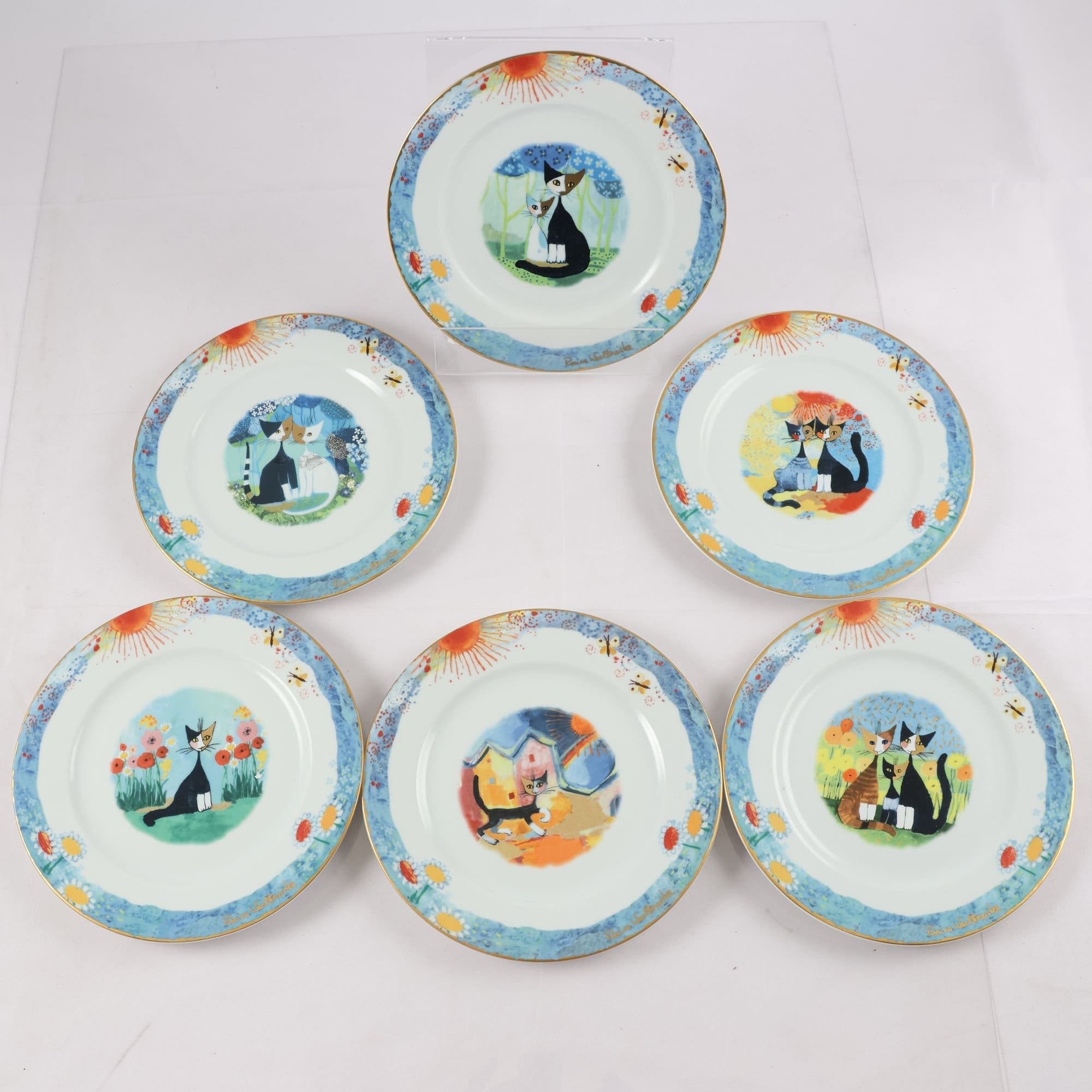 Asietter, Fyklövern, Goebel, Rosina Wachtmeister, 6 st. Samfraktas ej.