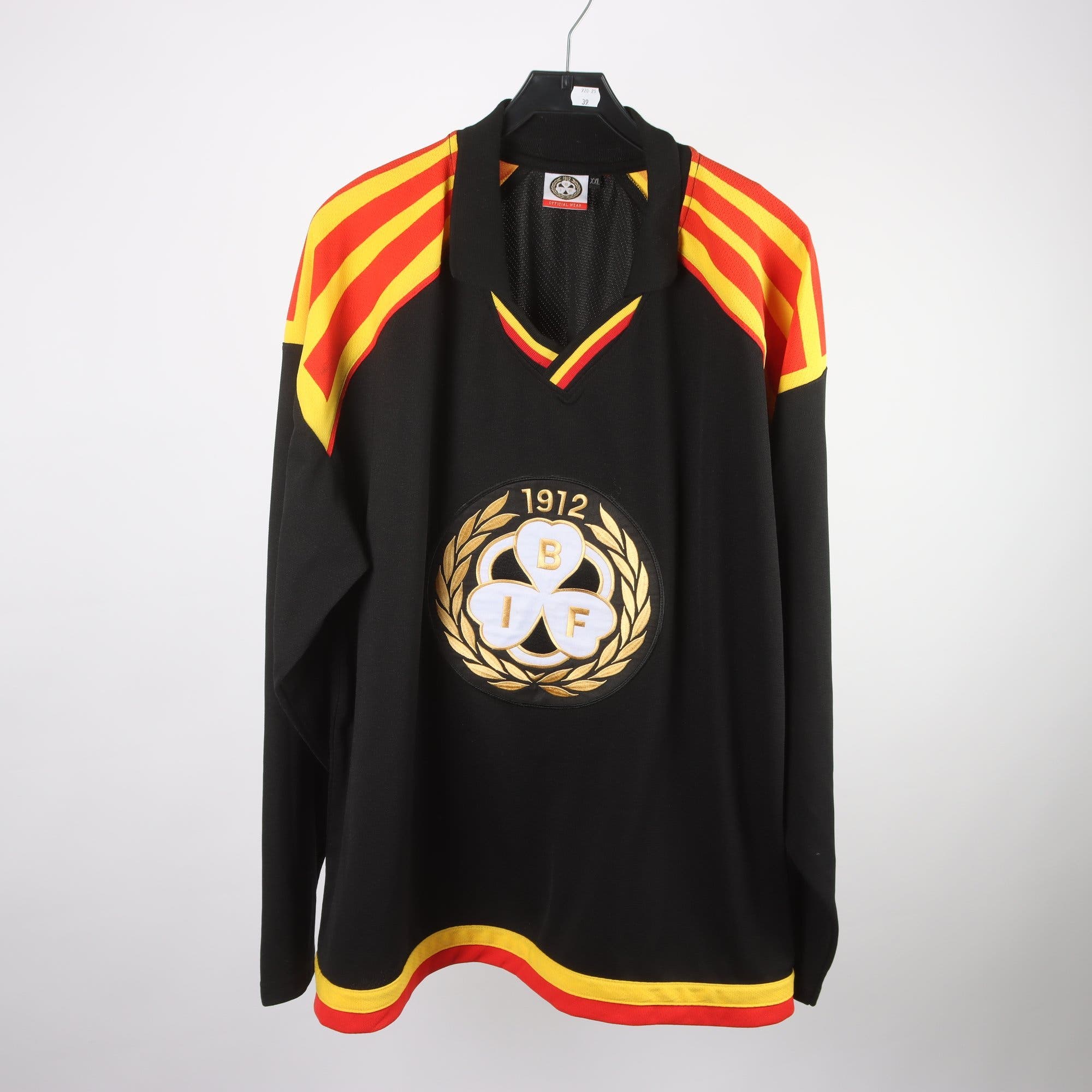 Hockeytröja, Brynäs, svart, röd, gul, stl. XXL