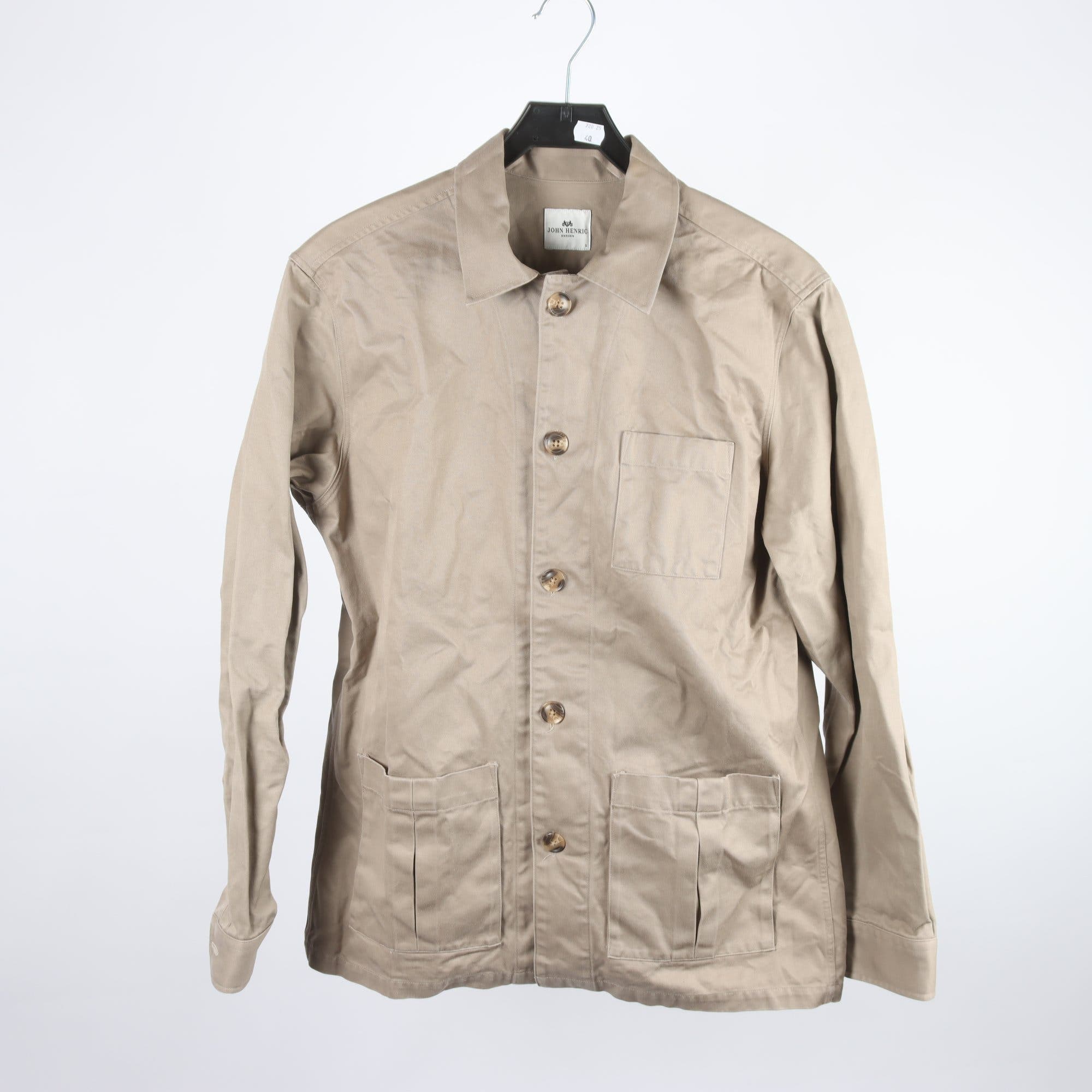 Worker jacket, John Henric, beige, stl. L