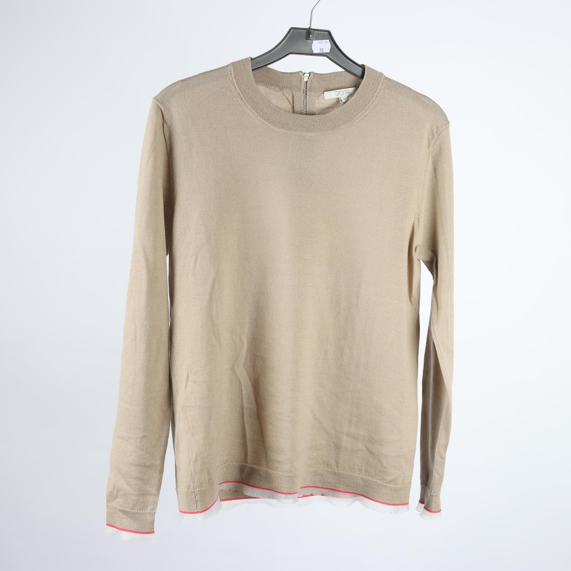 Tröja, Dagmar, beige, 96 % merino ull, stl. S