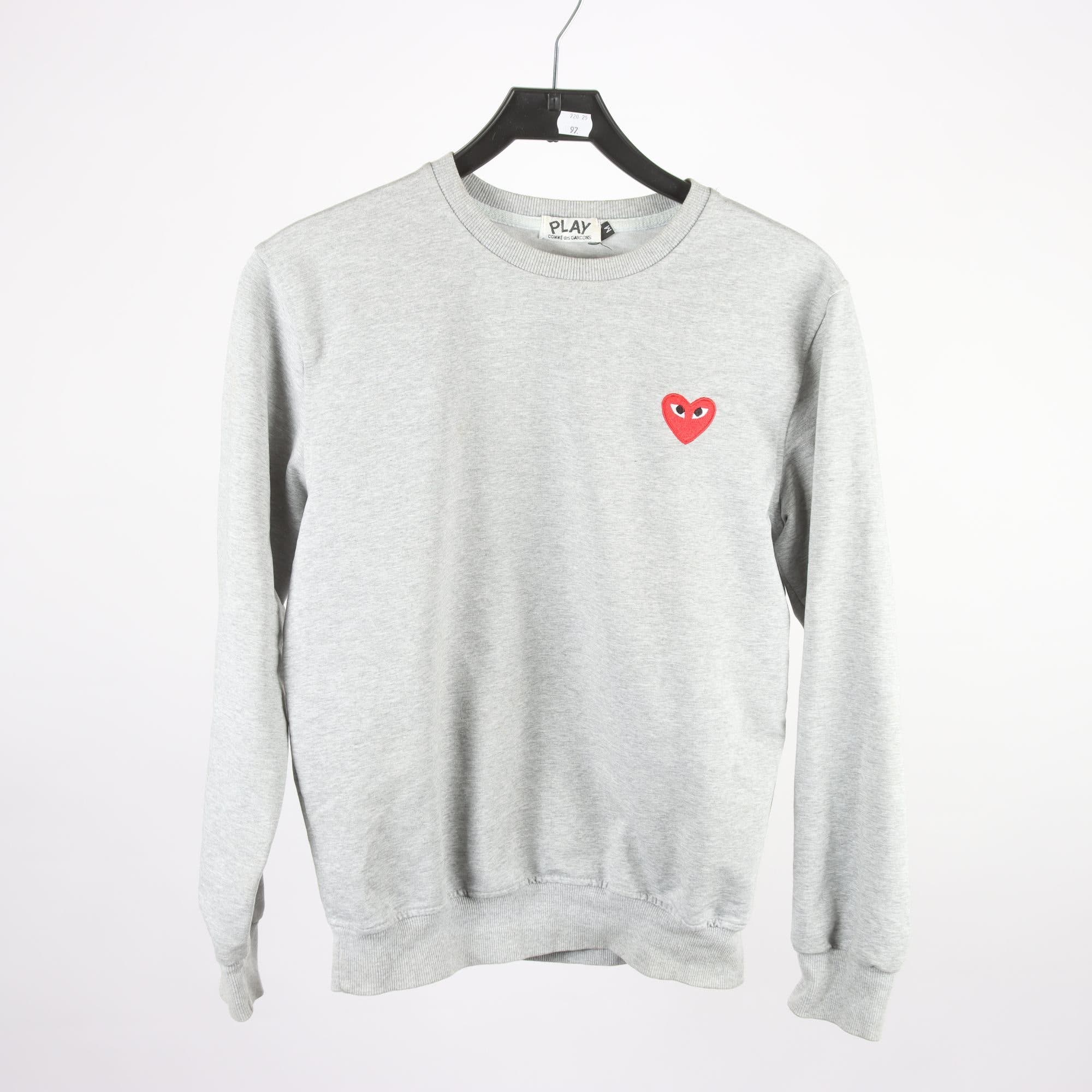Sweatshirt, Play Comme des Garcons, grå, stl. M