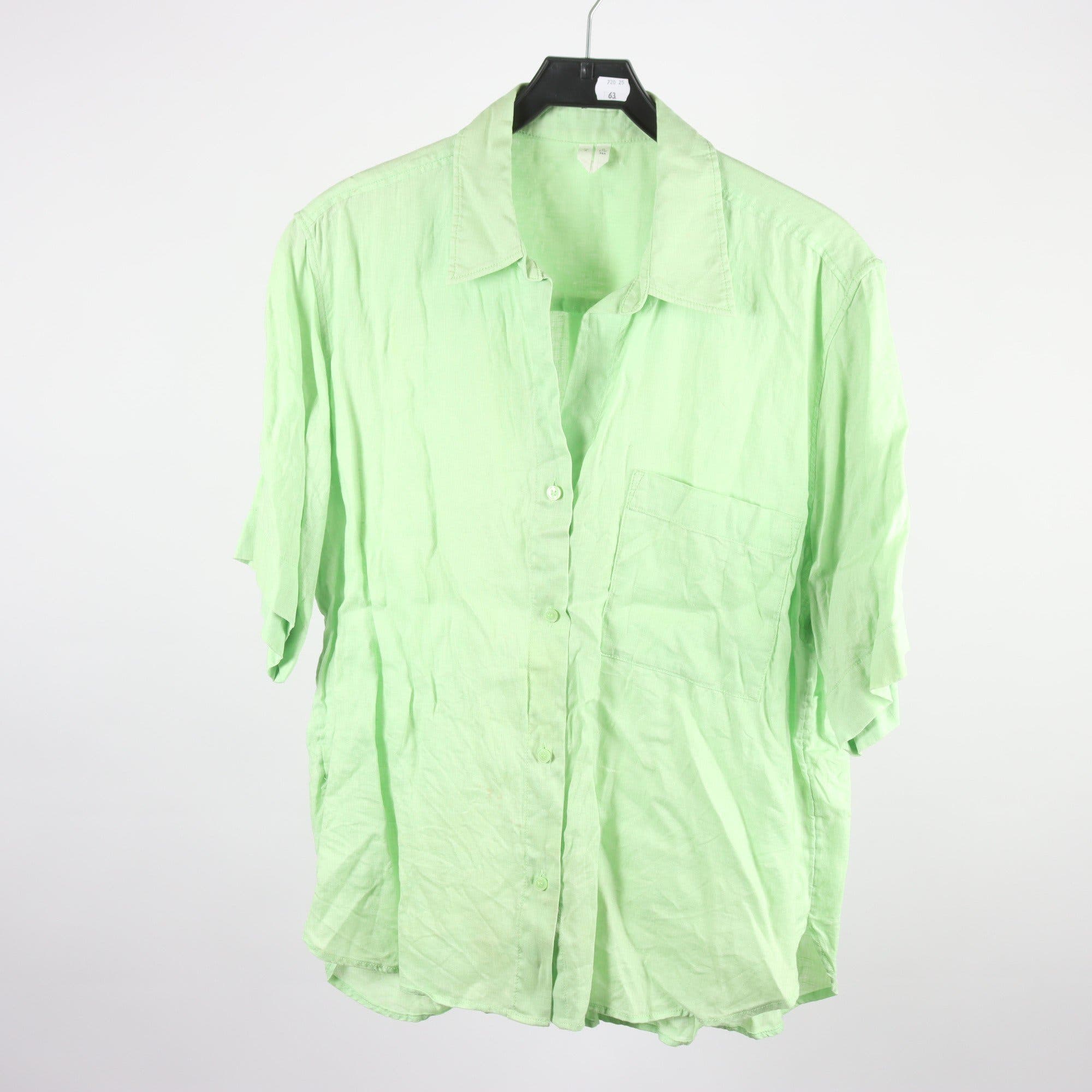 Blus/skjorta, Arket, grön, 100% linne, stl. M