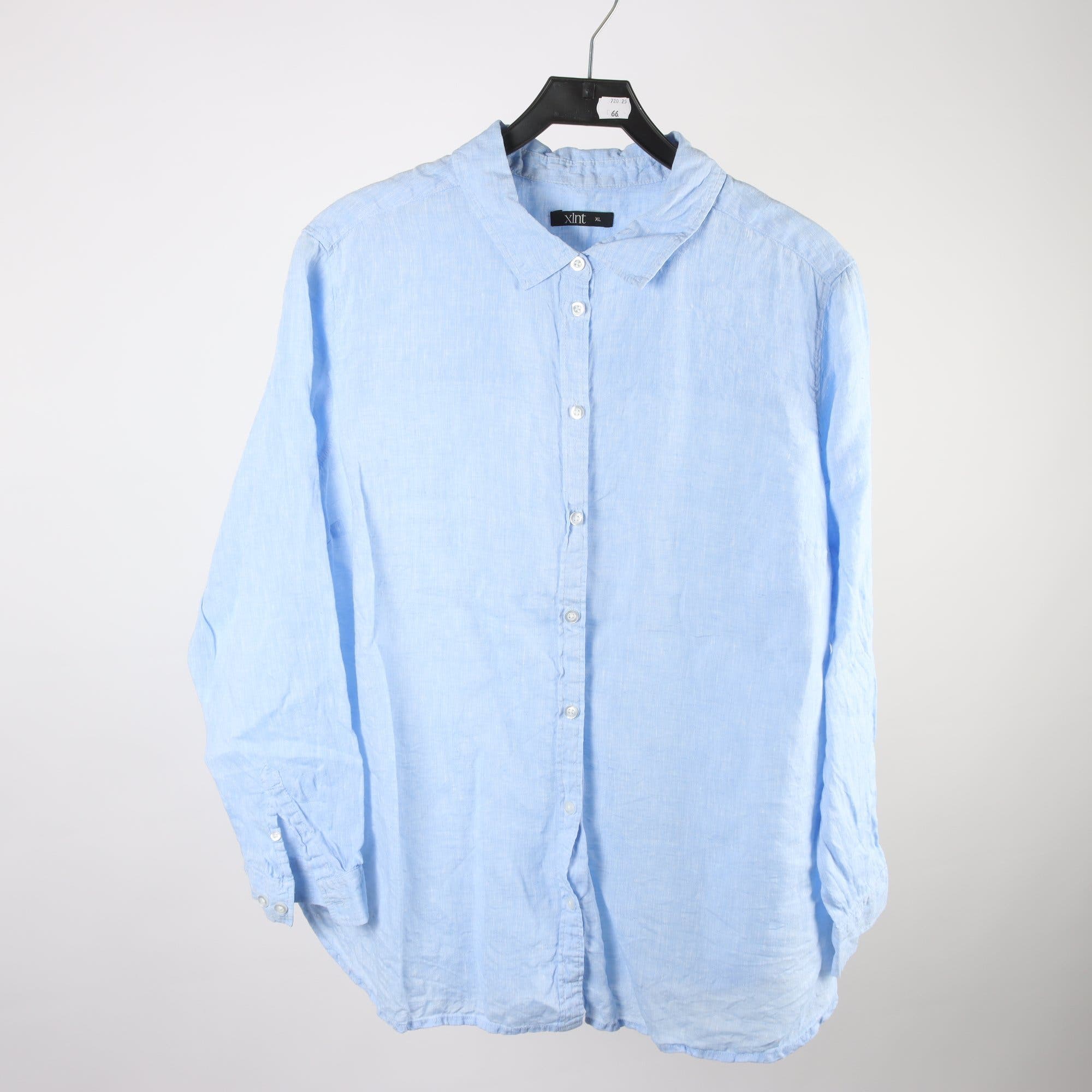 Blus/skjorta, KappAhl Xlnt, blå,100% Linne, stl. XL