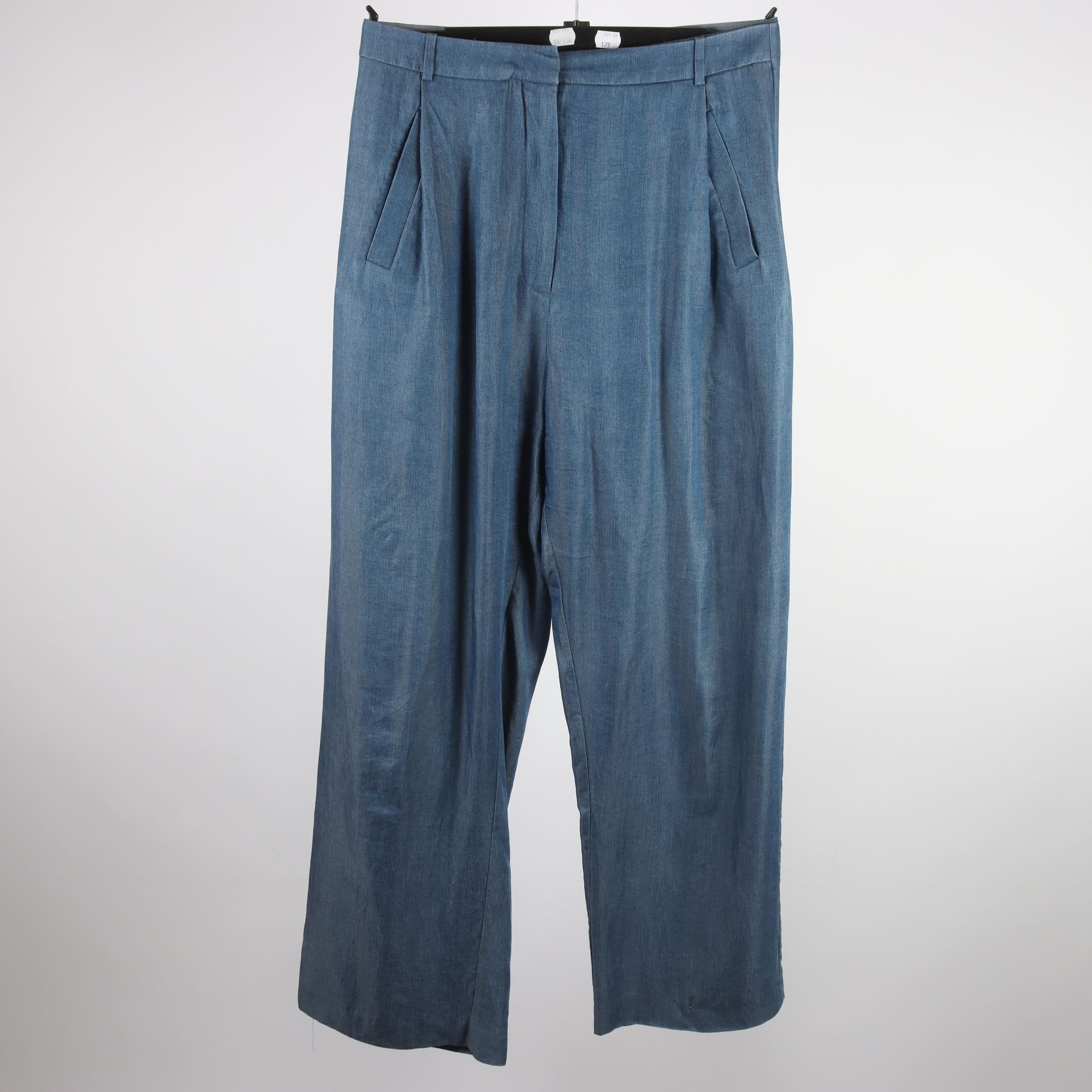 Byxor, Acne, blå, stl. 38