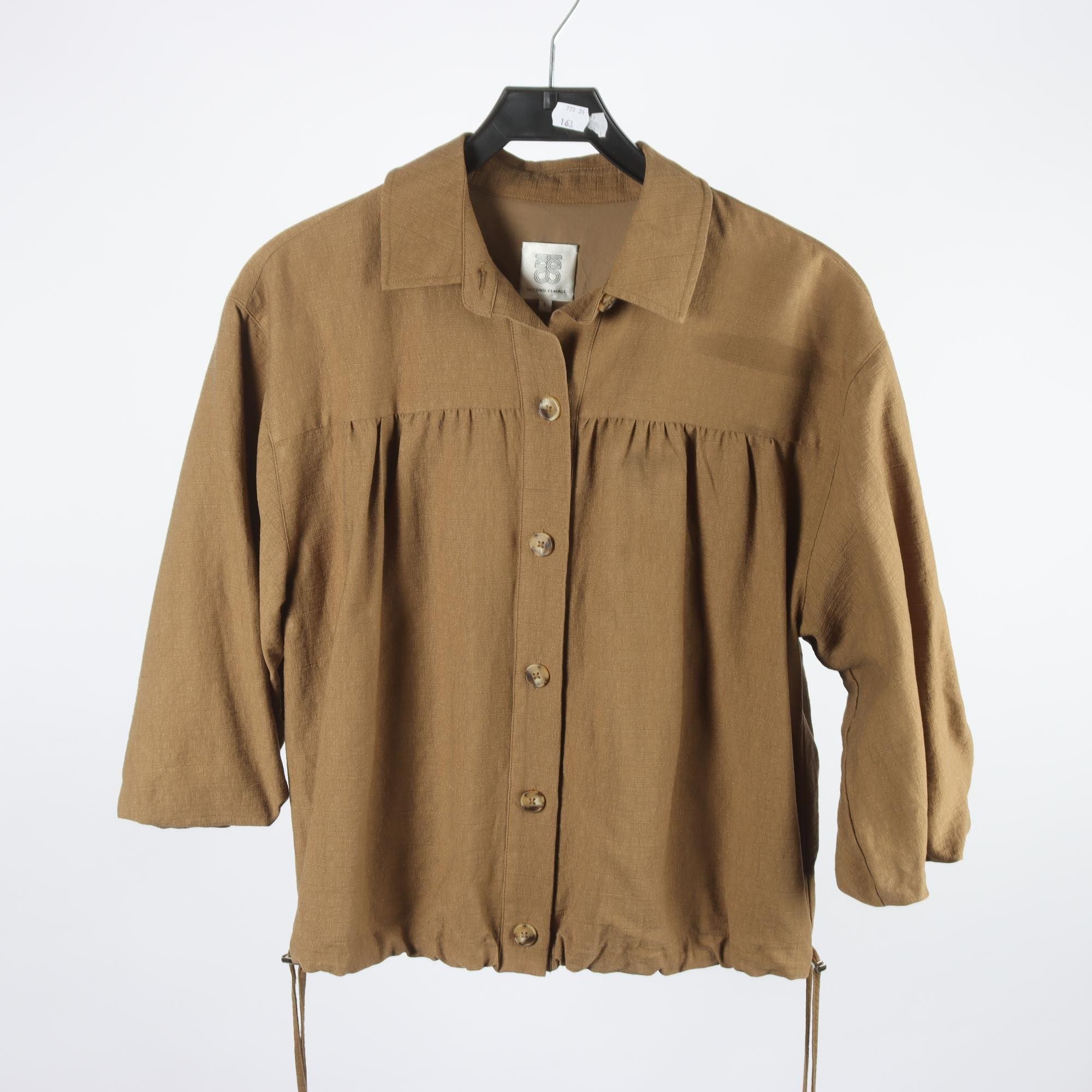 Blus, Second Female, brun, stl. L