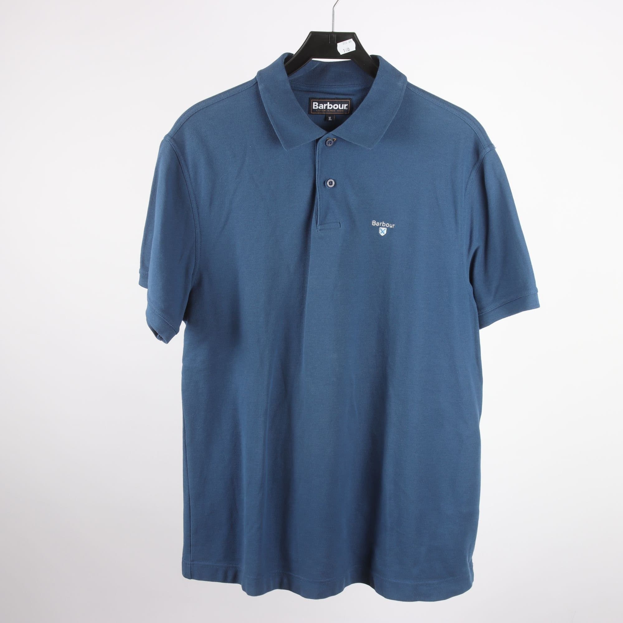 Pikétröja, Barbour, blå, stl. XL