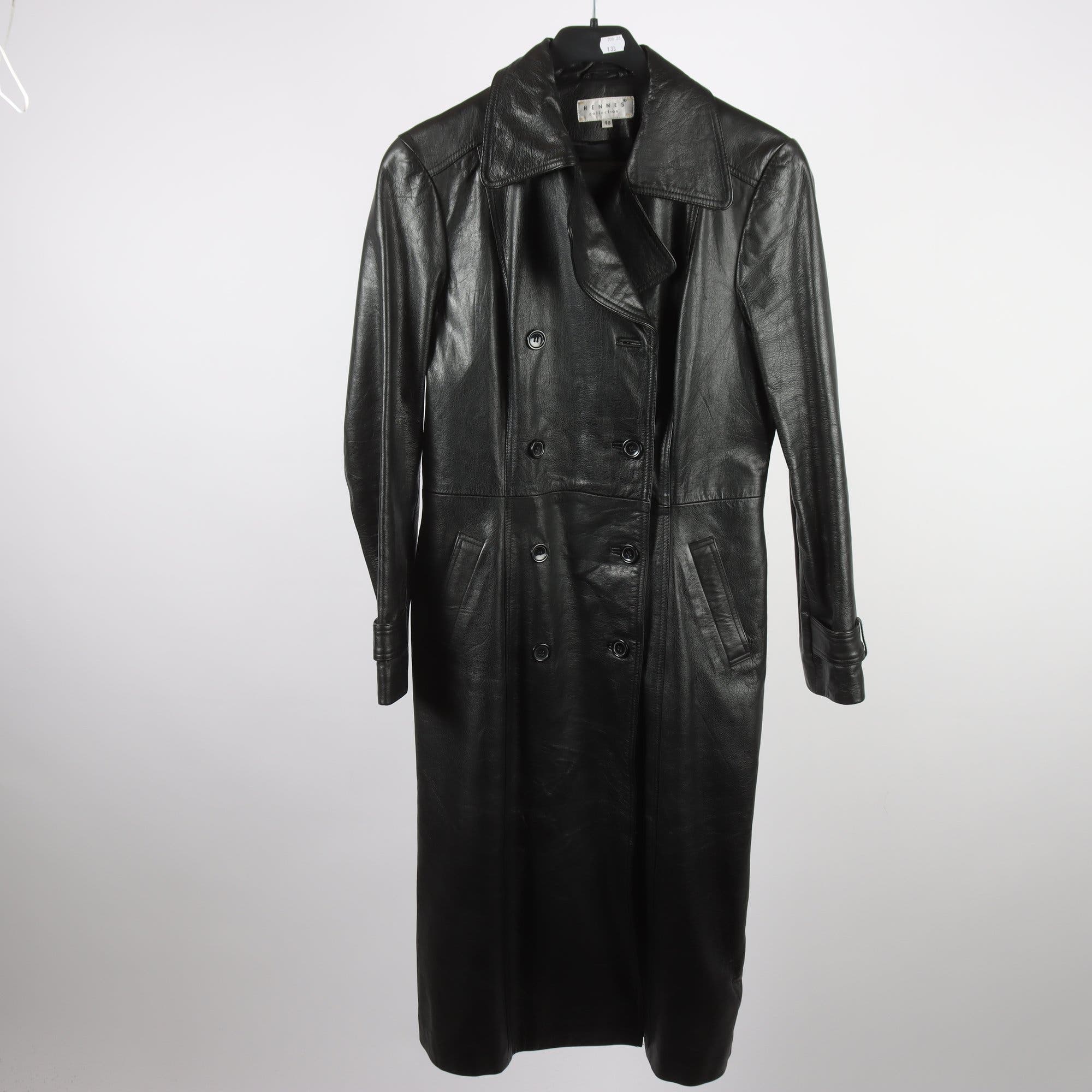 Skinnkappa, Hennes Collection, svart, stl. 40