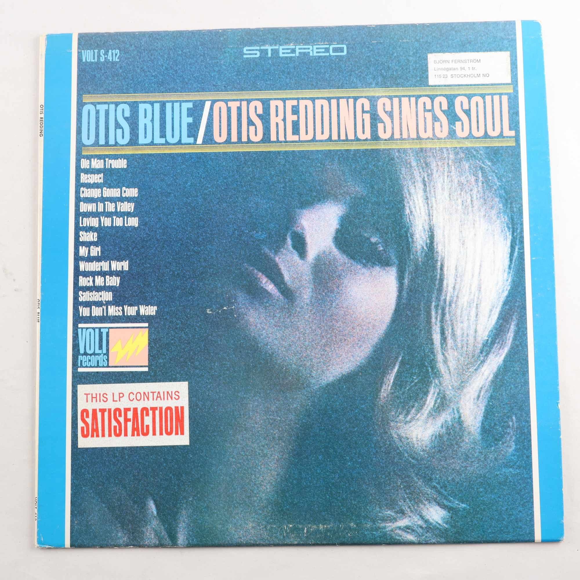 LP Otis Redding, Otis Blue/Otis Redding Sings Soul