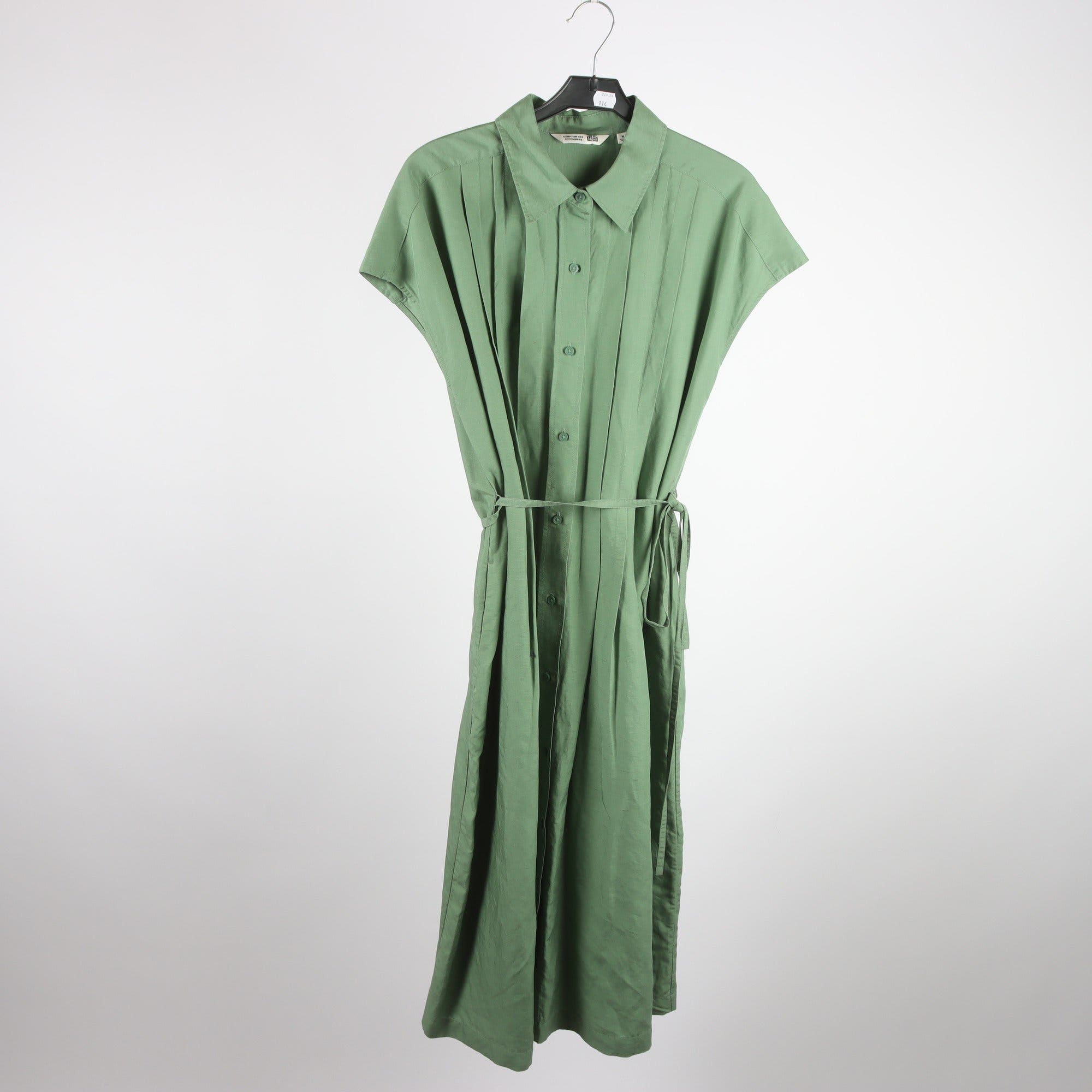 Klänning, Comptoir Des Cotonniers x Uniqlo, grön, stl. M