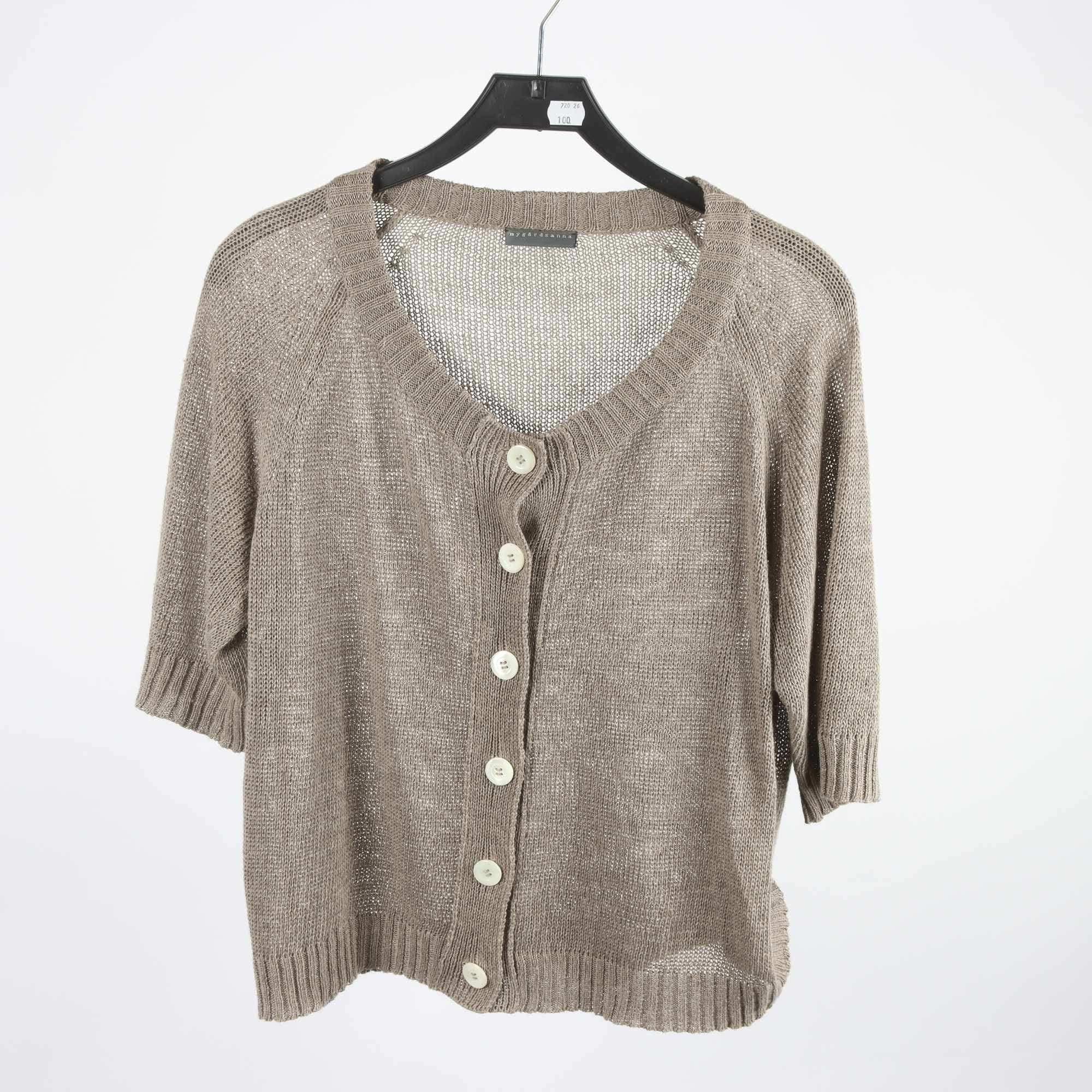 Kofta, Nygårdsanna, brun, 100% lin, stl. XL