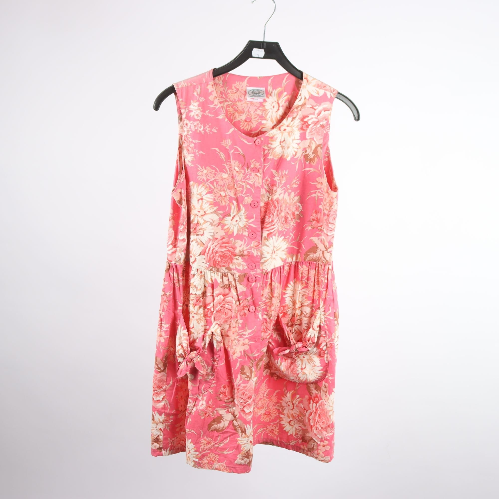 Klänning, Laura Ashley, rosa, blommig, stl. M
