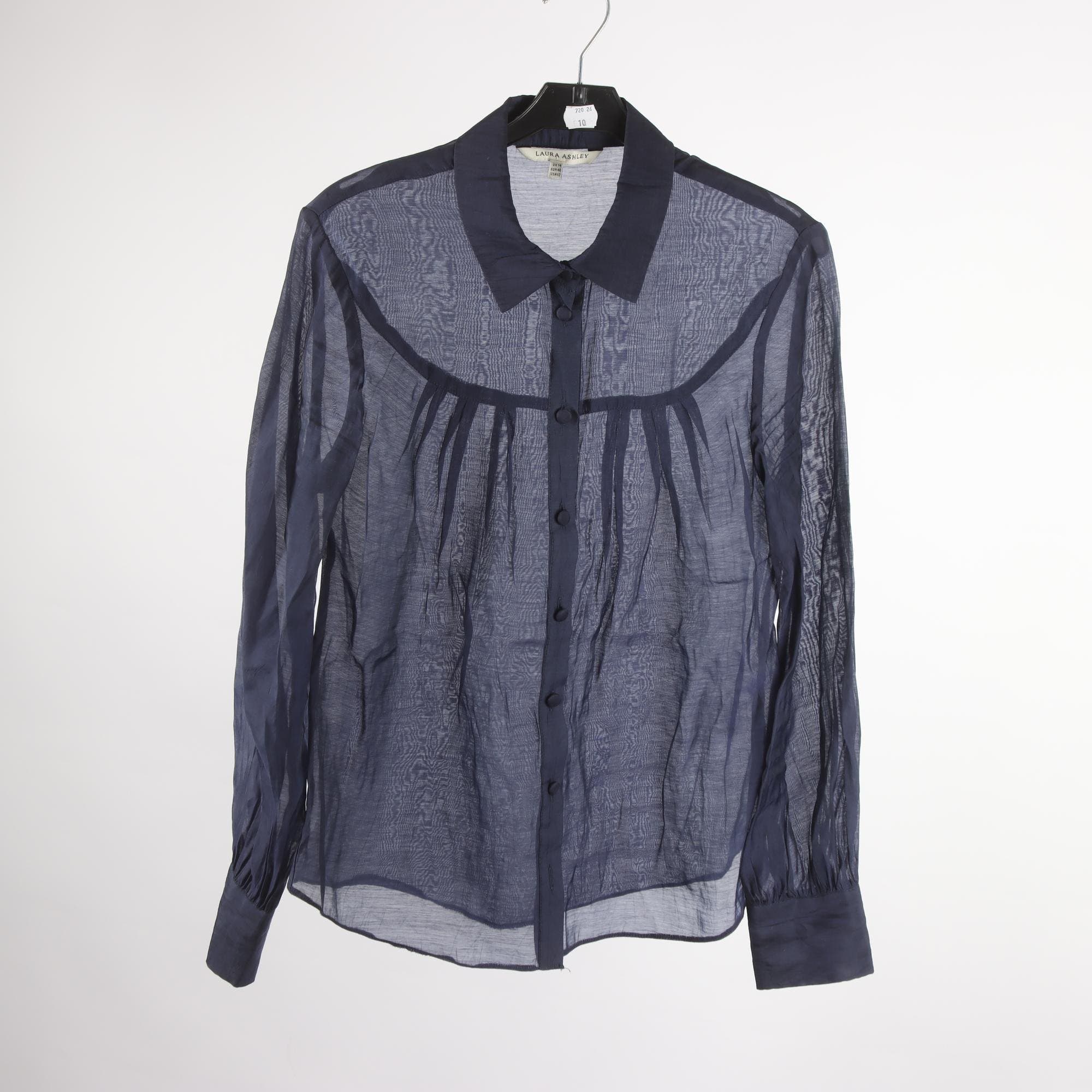 Blus, Laura Ashley, blå, stl. 40