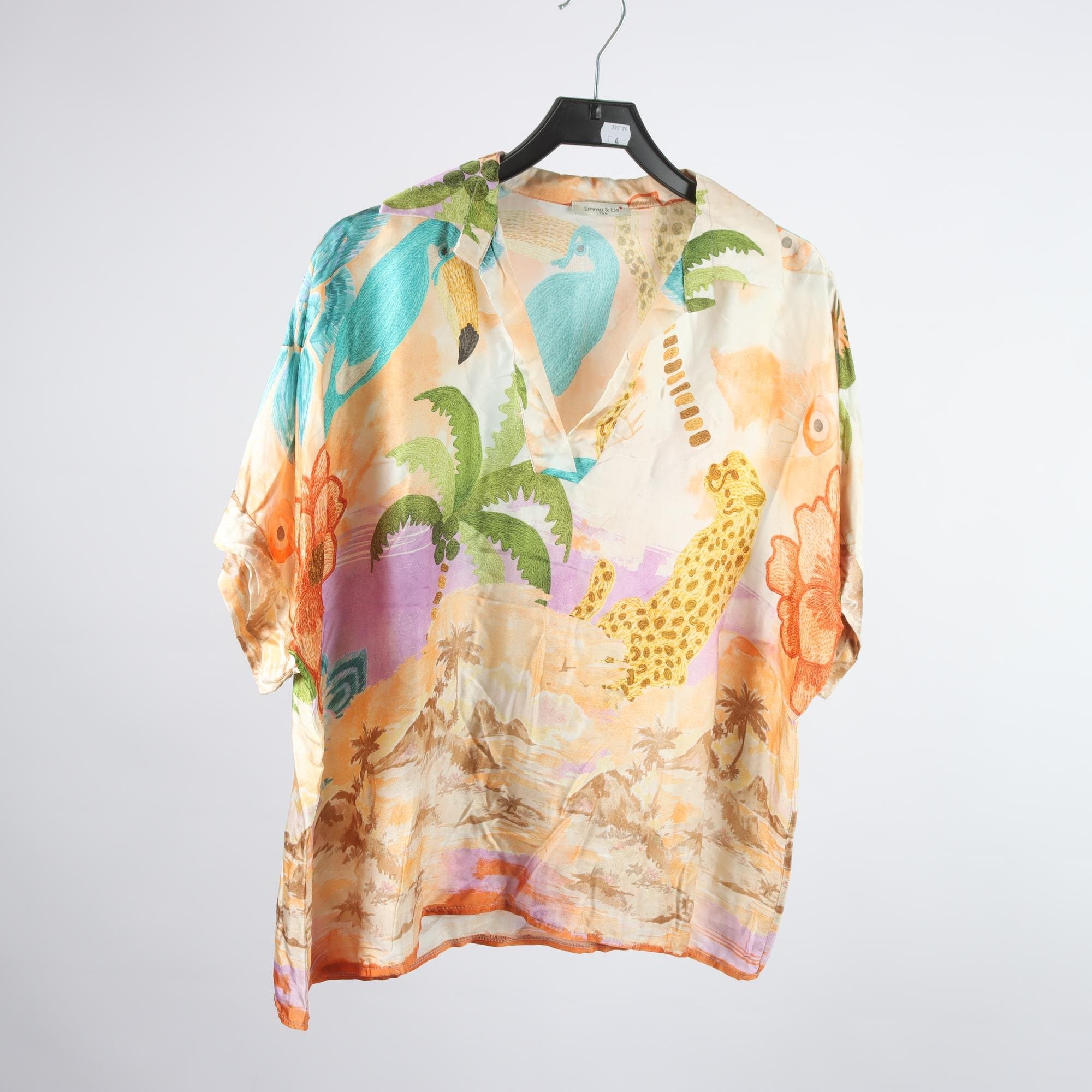 Blus, Emma & Ella, mönstrad, stl. U (one size)