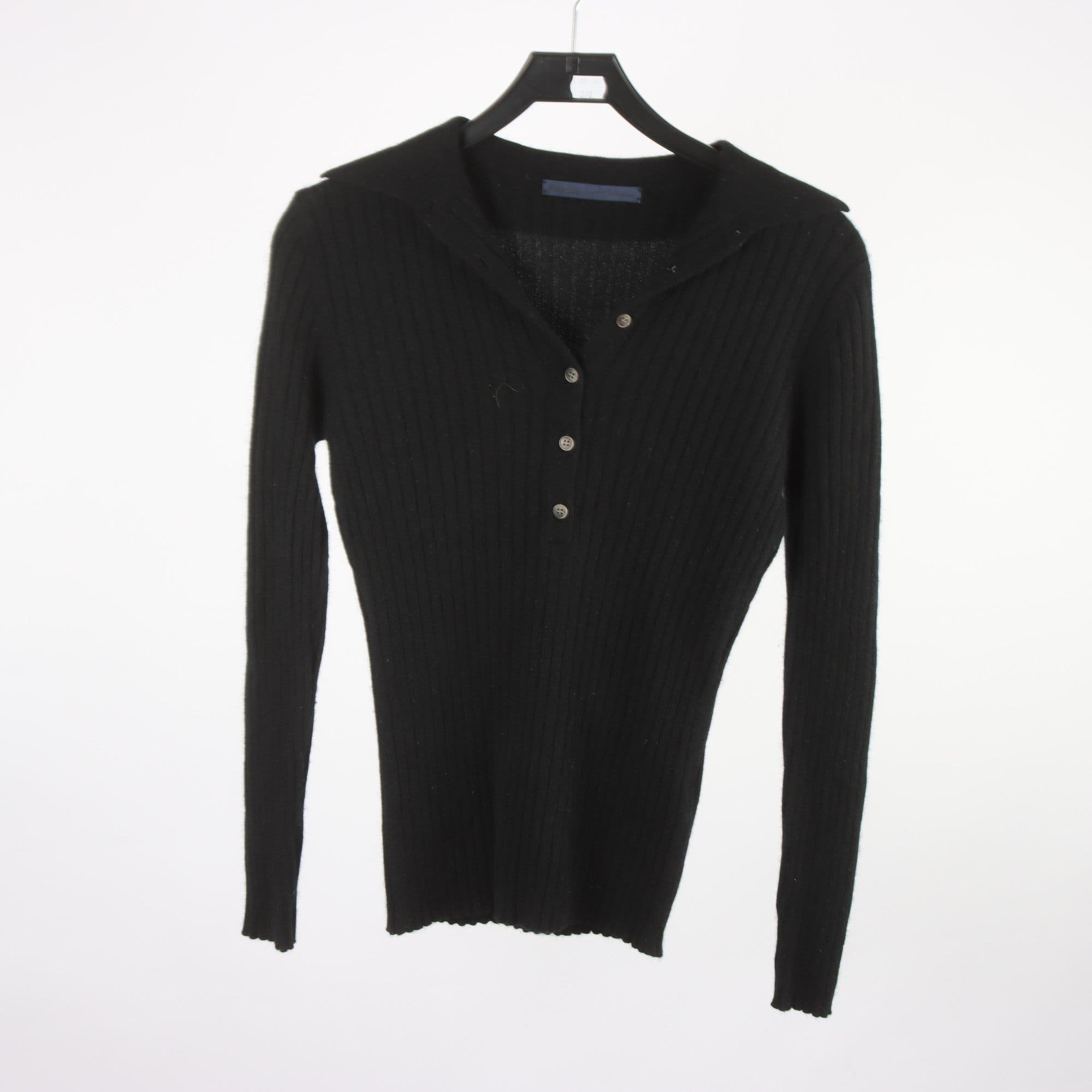 Kofta, Parentis, svart, 100% cashmere, stl. M.