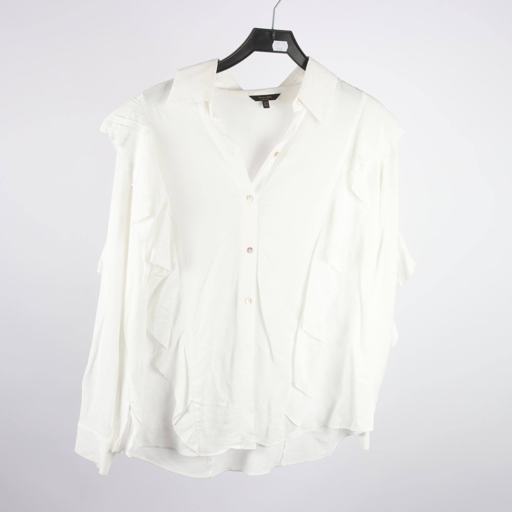 Blus, Massimo Dutti, vit, stl. 40.