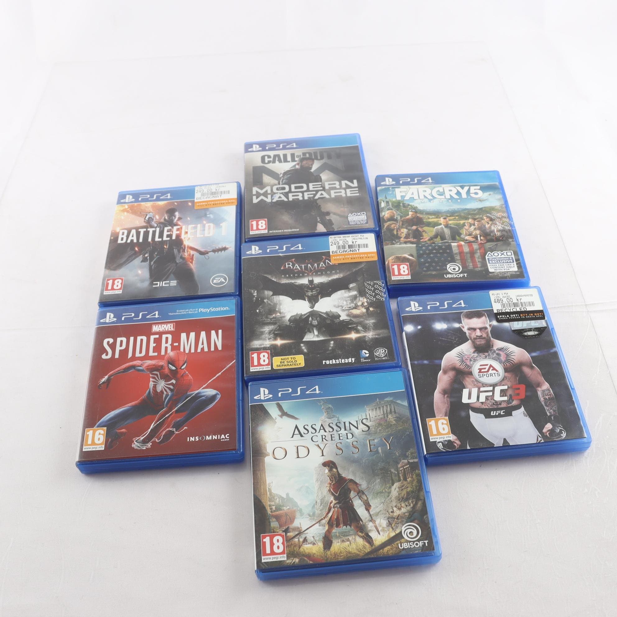 Spel, Playstation 4, 7 titlar.