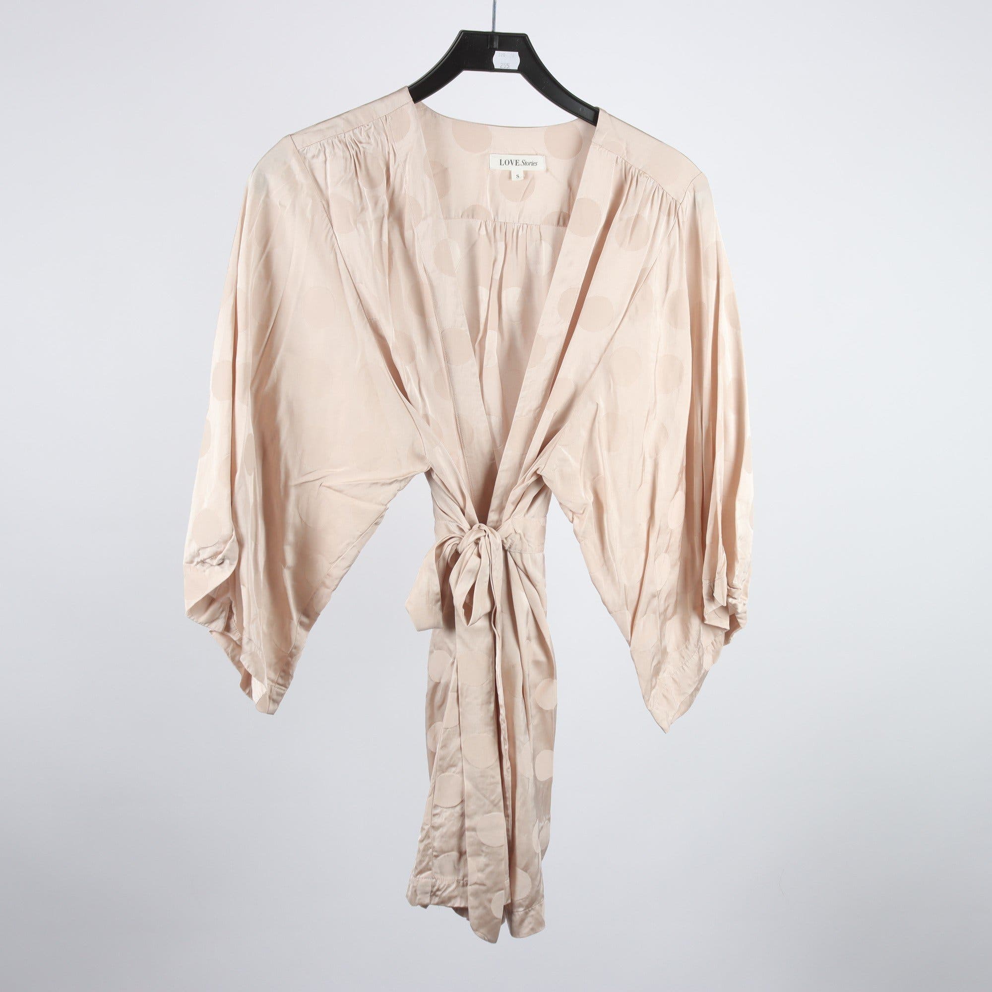 Blus, Love Stories, beige, prickig, stl. S.