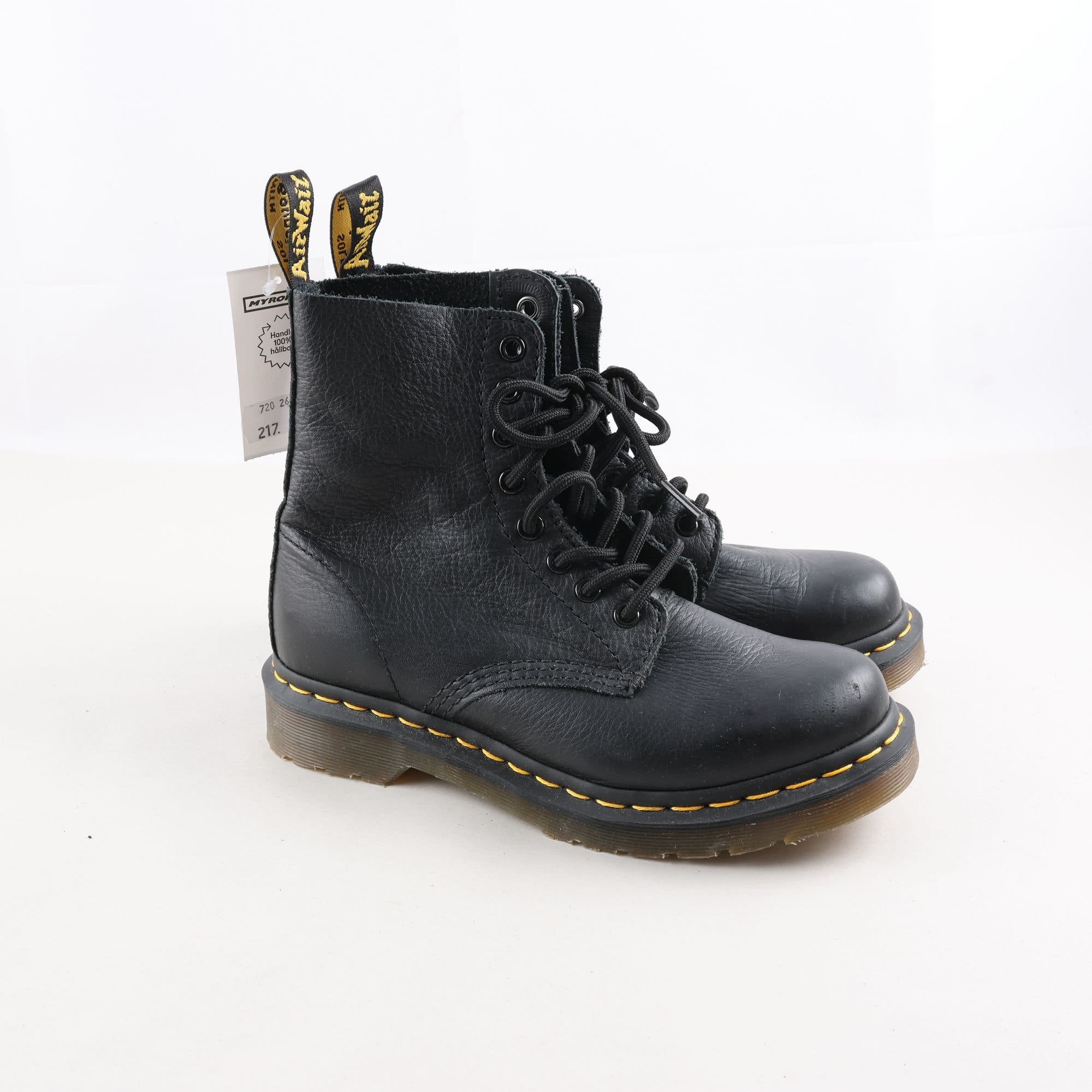 Kängor, Dr. Martens, svart, skinn, stl. 37
