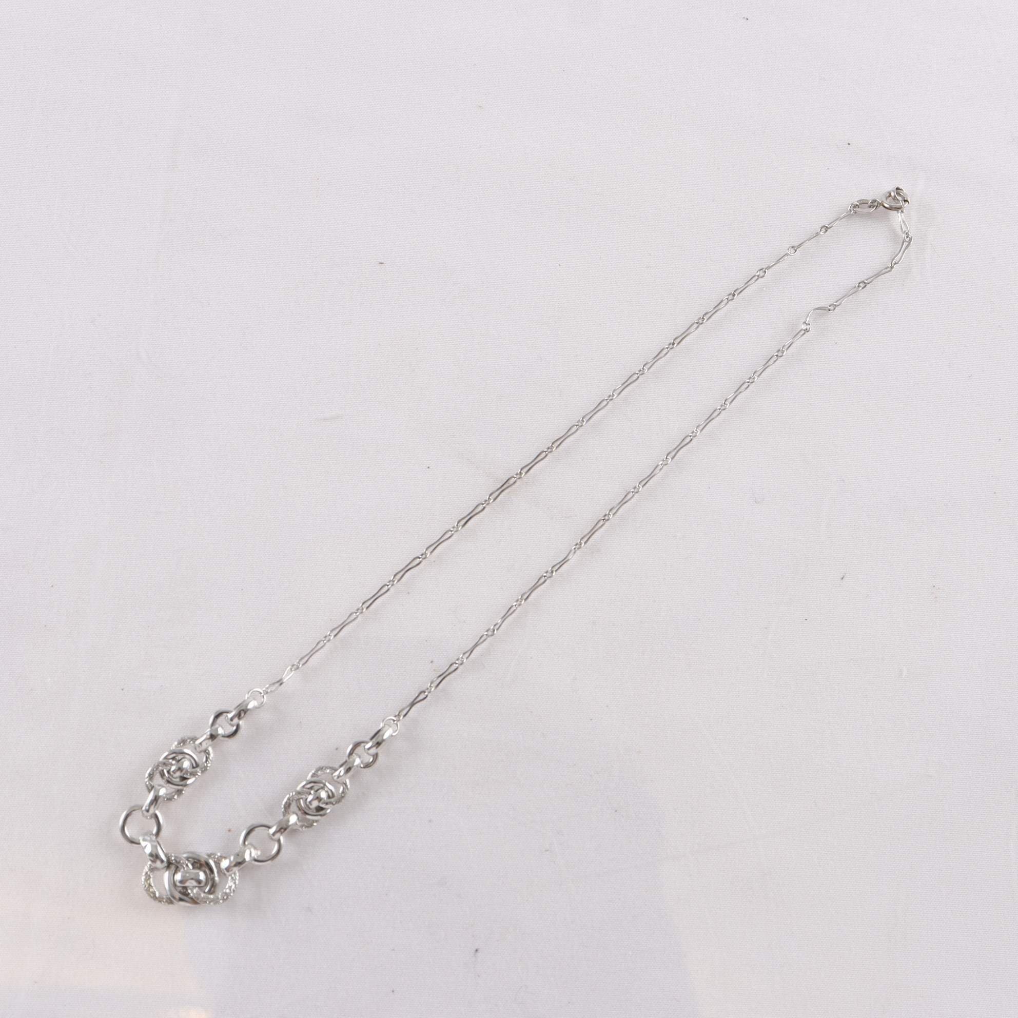 Halsband, Vitt guld, 18K