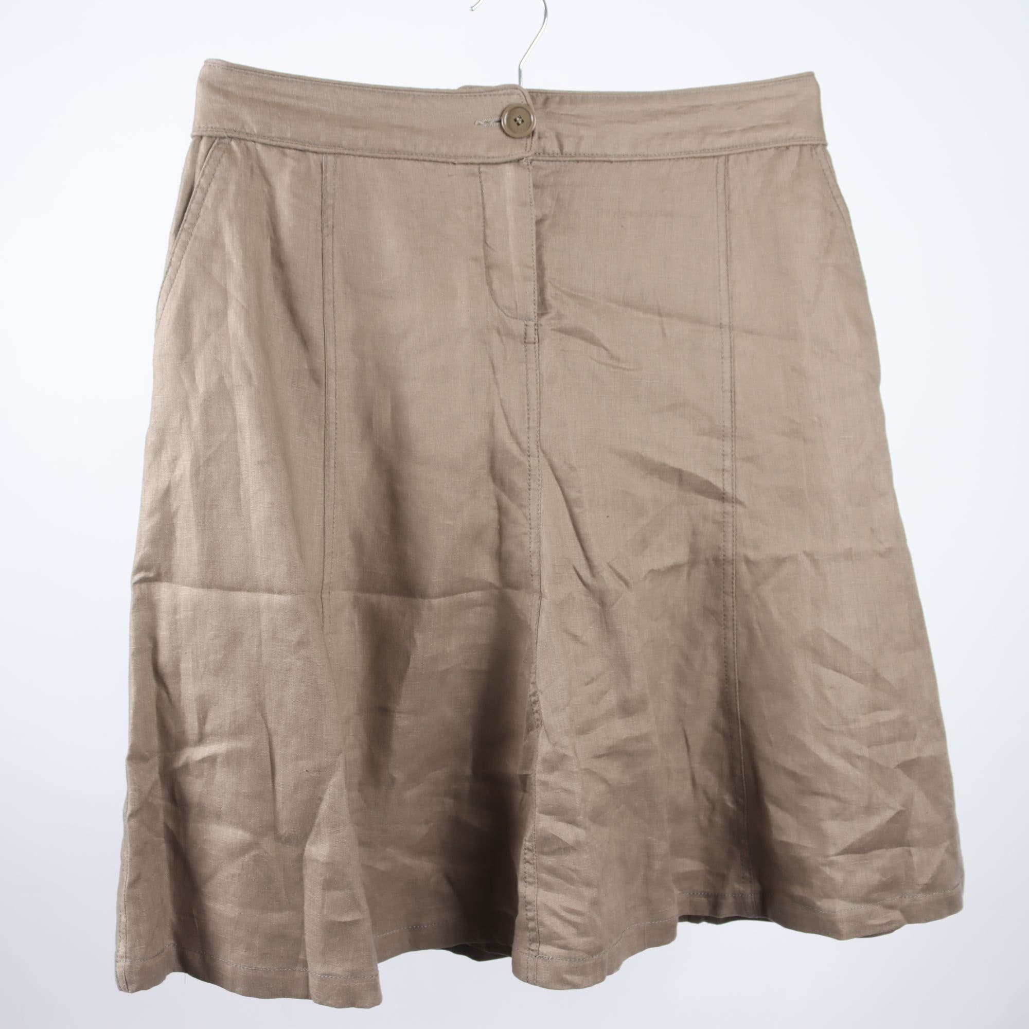 Kjol, Zara, 100% lin, stl. L
