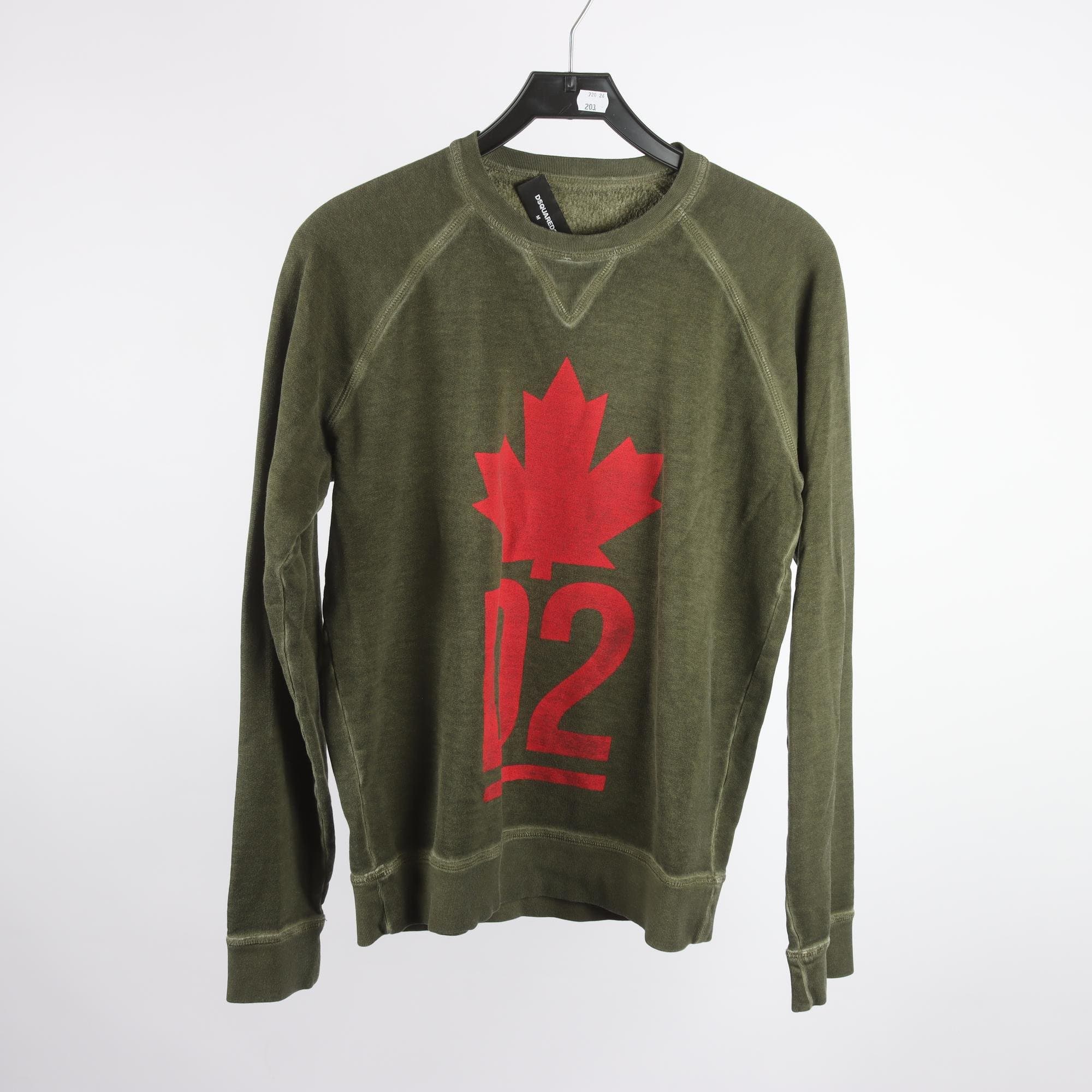 Sweatshirt, Dsquared2, grön, stl. M