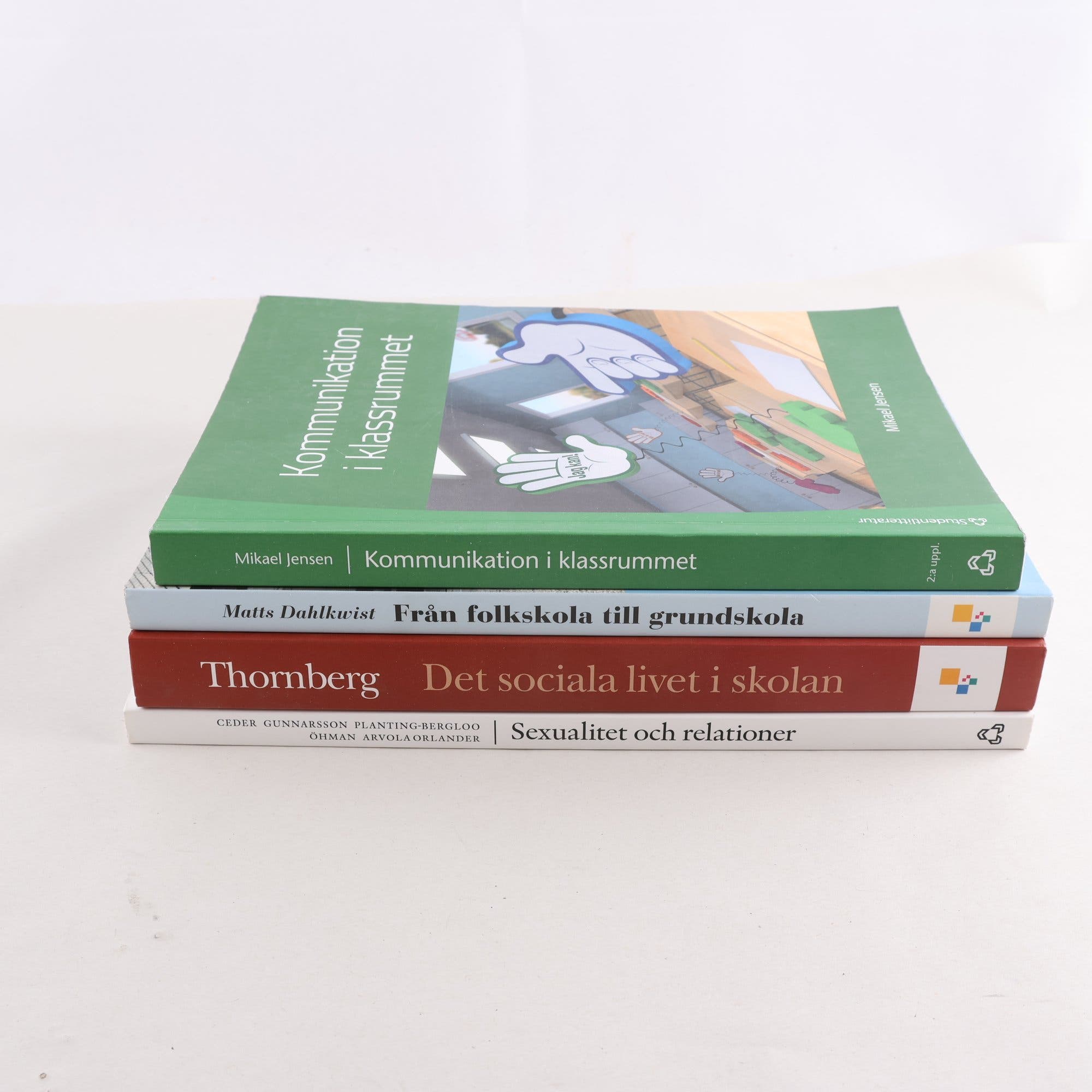 Kurslitteratur för lärarutbildning, bokpaket med 4 volymer