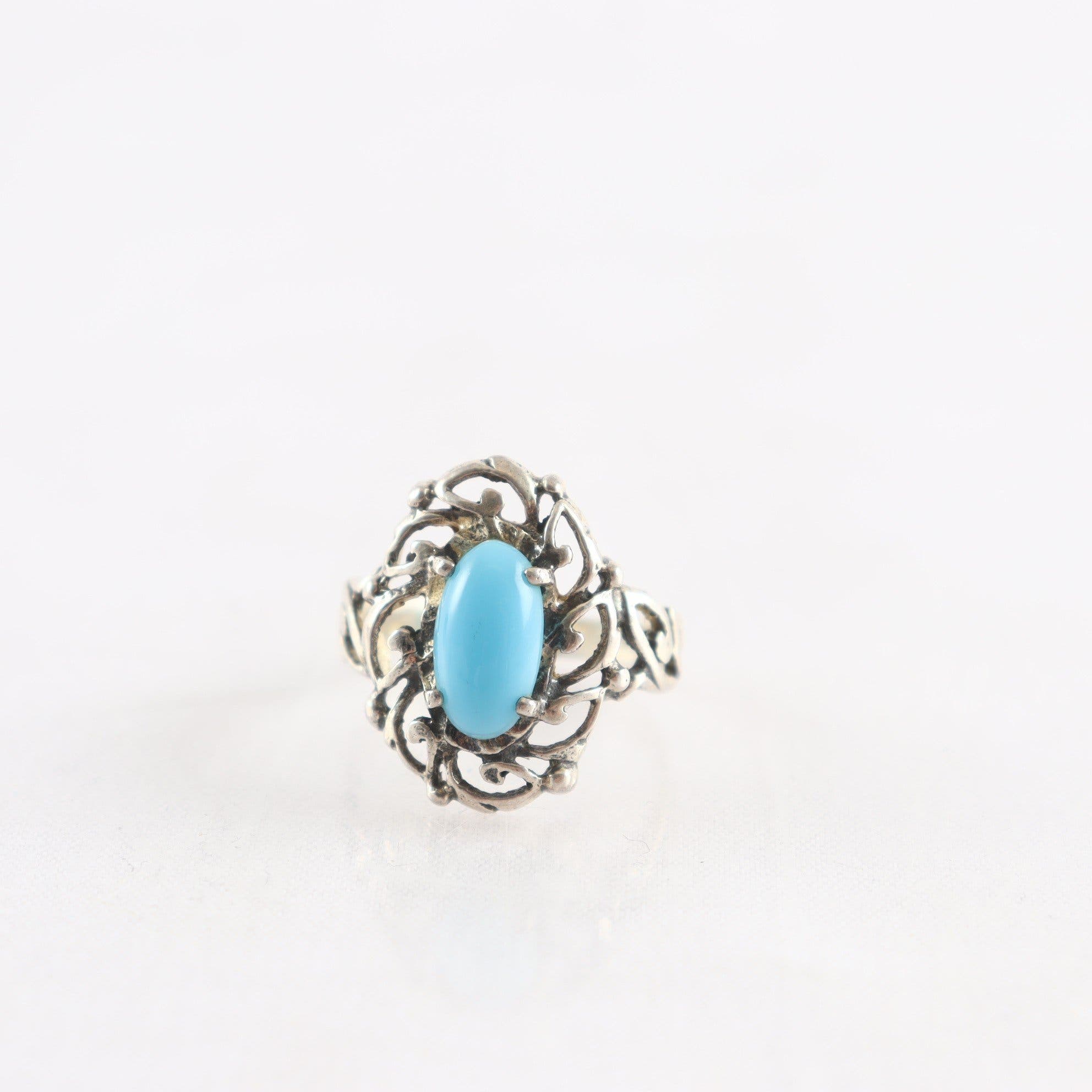 Ring med turkos sten, Silver 925