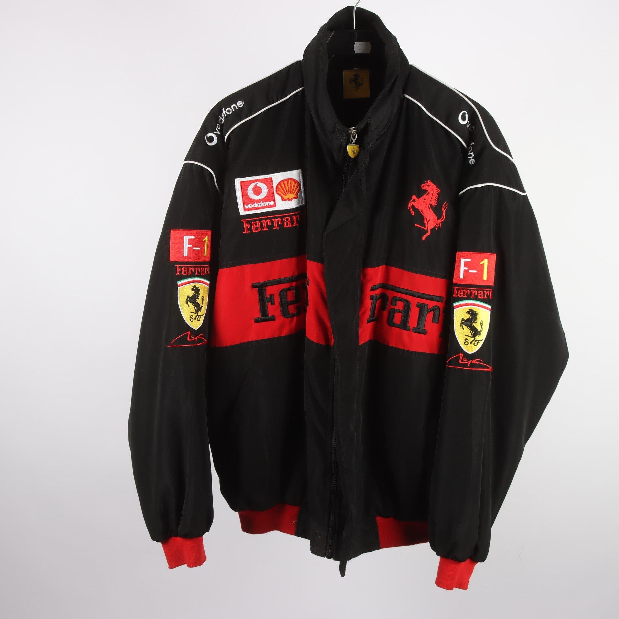 Täckjacka, Ferrari, svart, stl. XXL.