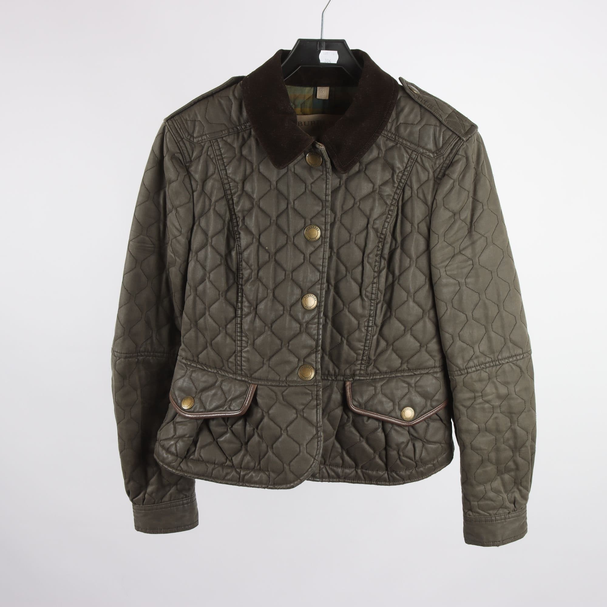 Vinterjacka, Burberry Brit, grön, stl. ca. S.