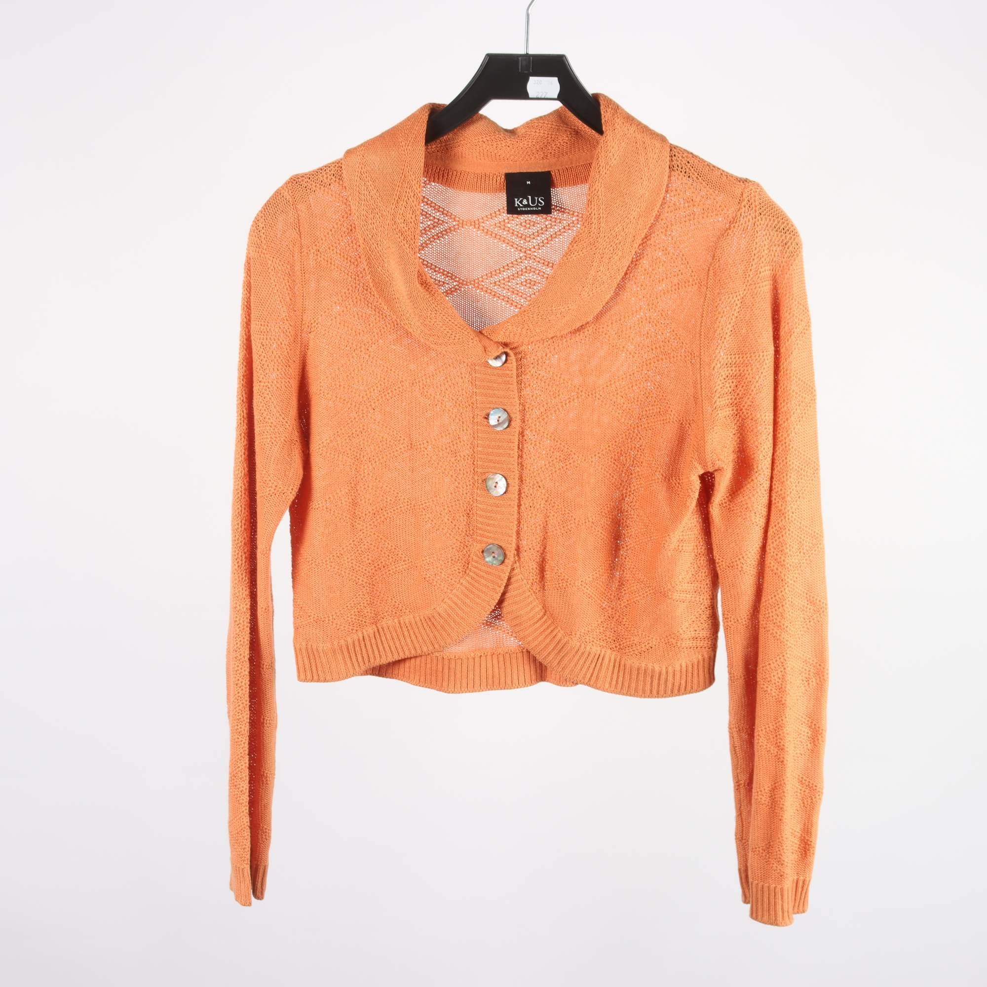 Kofta, K&Us, orange, 55% lin, stl. M.