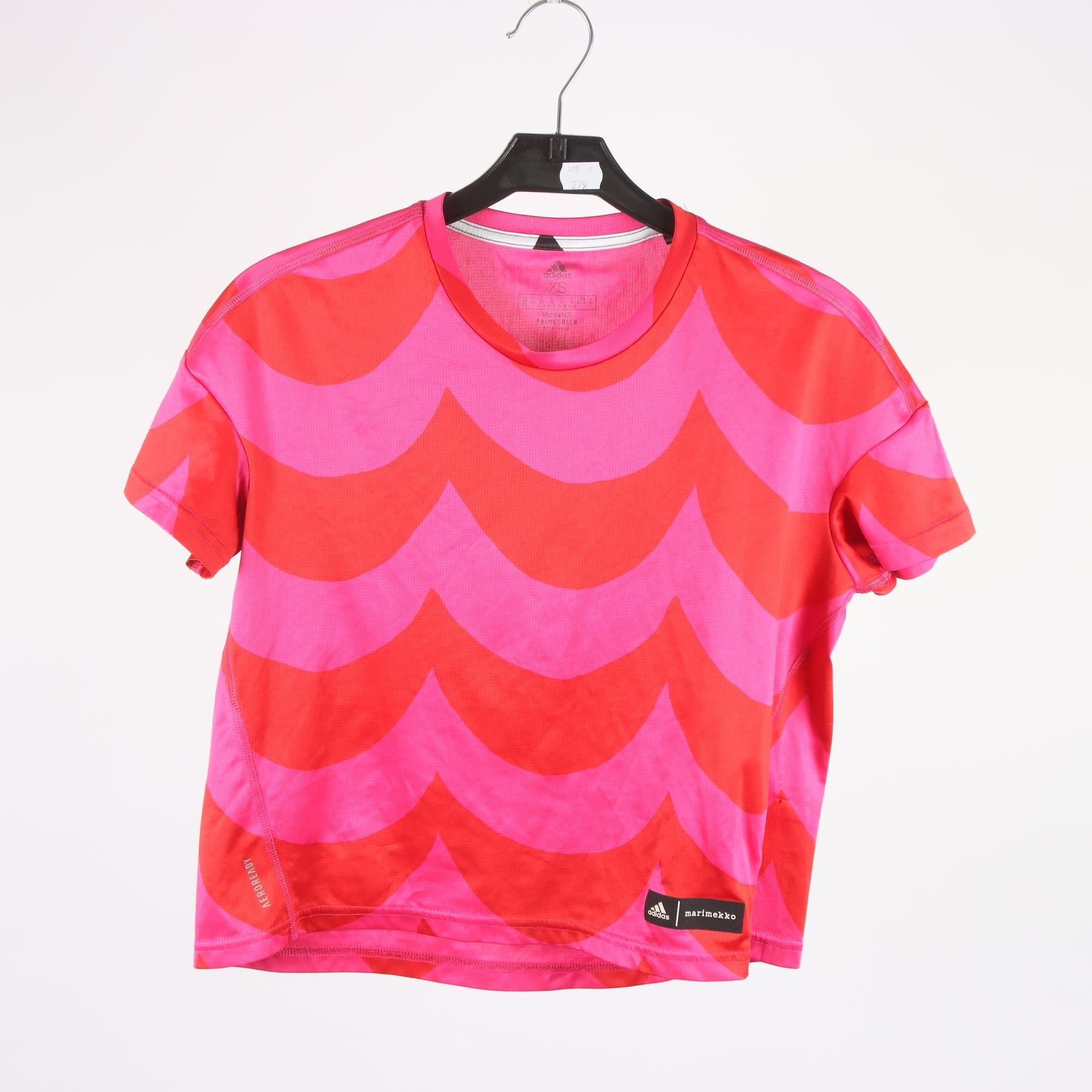 Sporttröja, Marimekko x Adidas, rosa, röd, stl. XS.
