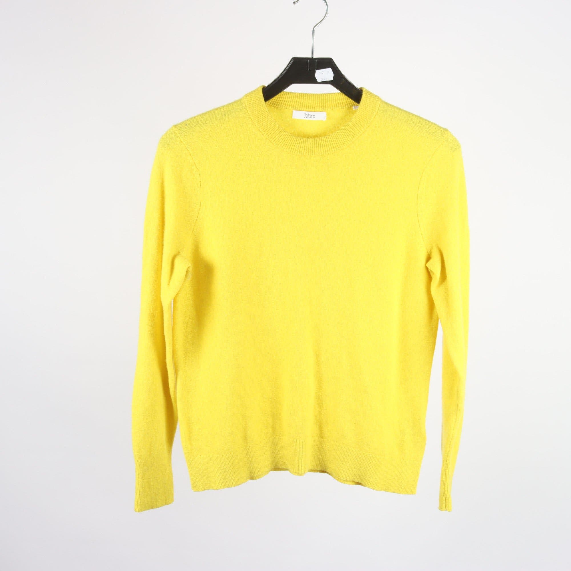 Tröja, Jake´s, gul, 100% cashmere, stl. L.