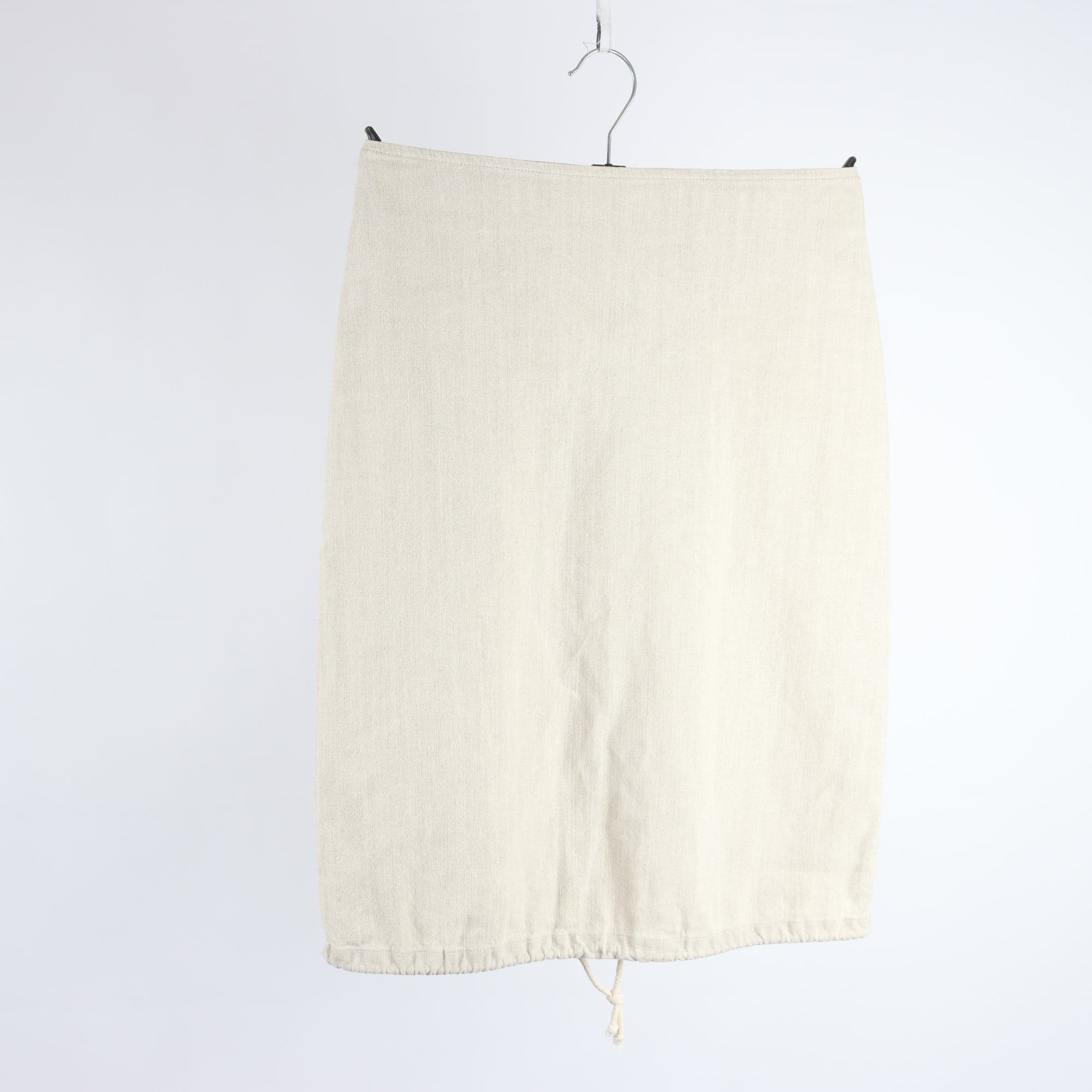 Kjol, Armani Jeans, beige, 60% lin, stl. 36.