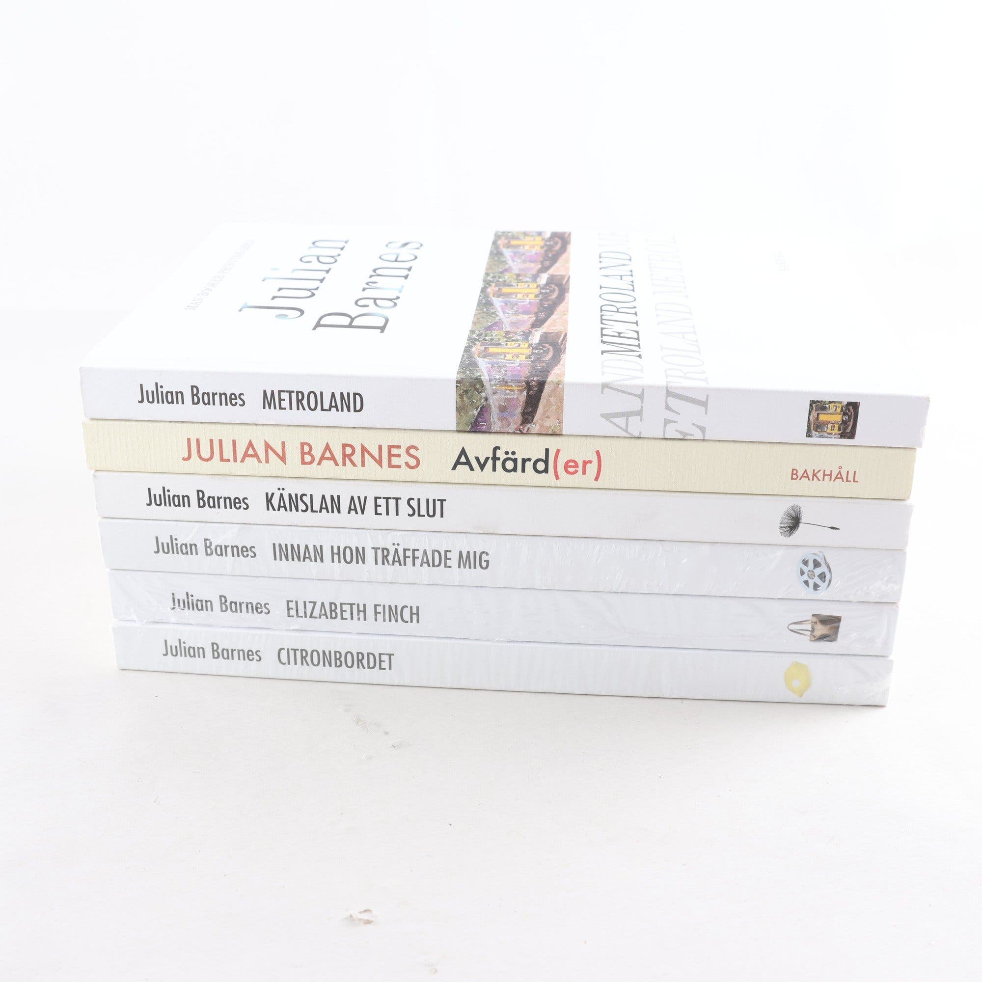 Julian Barnes, bokpaket med 6 volymer