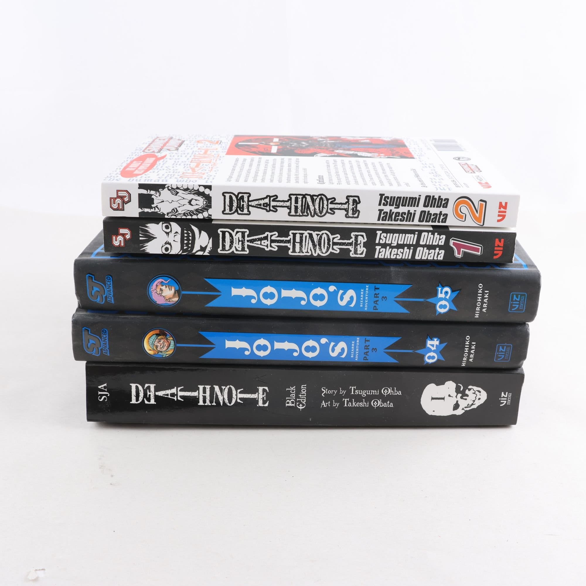Deathnote + Jojo´s Bizarre Adventure, bokpaket med 5 volymer