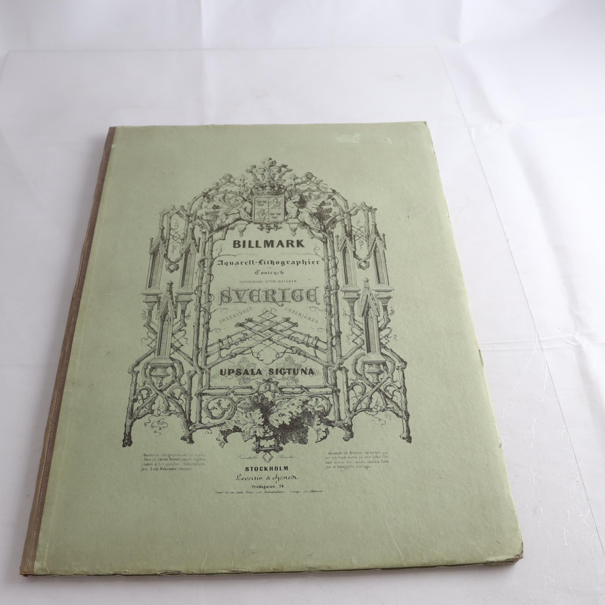 Planschverk, Aquarell Lithographier, Carl Johan Billmark. Samfraktas ej.