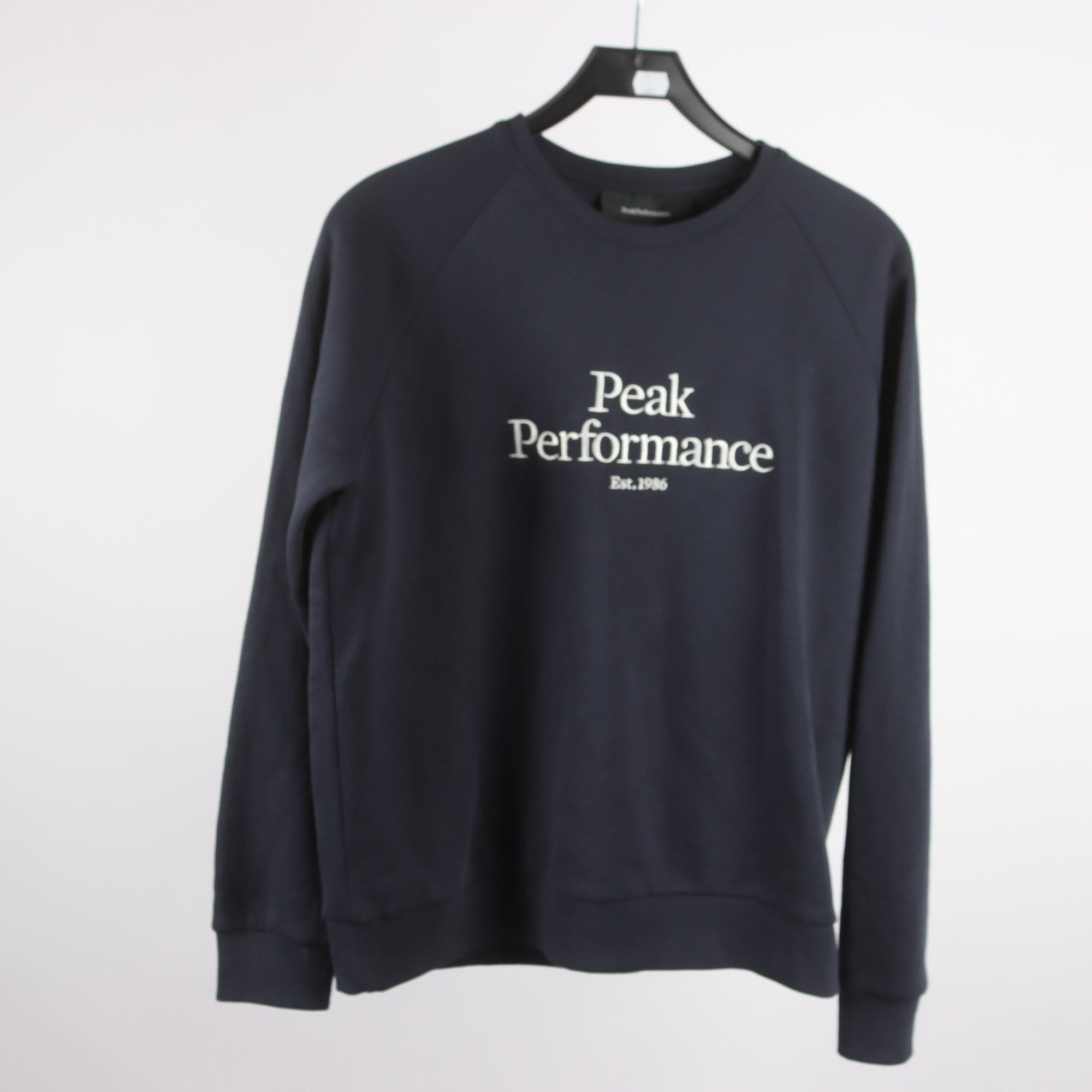 Sweatshirt, Peak Performance, blå, stl. L.