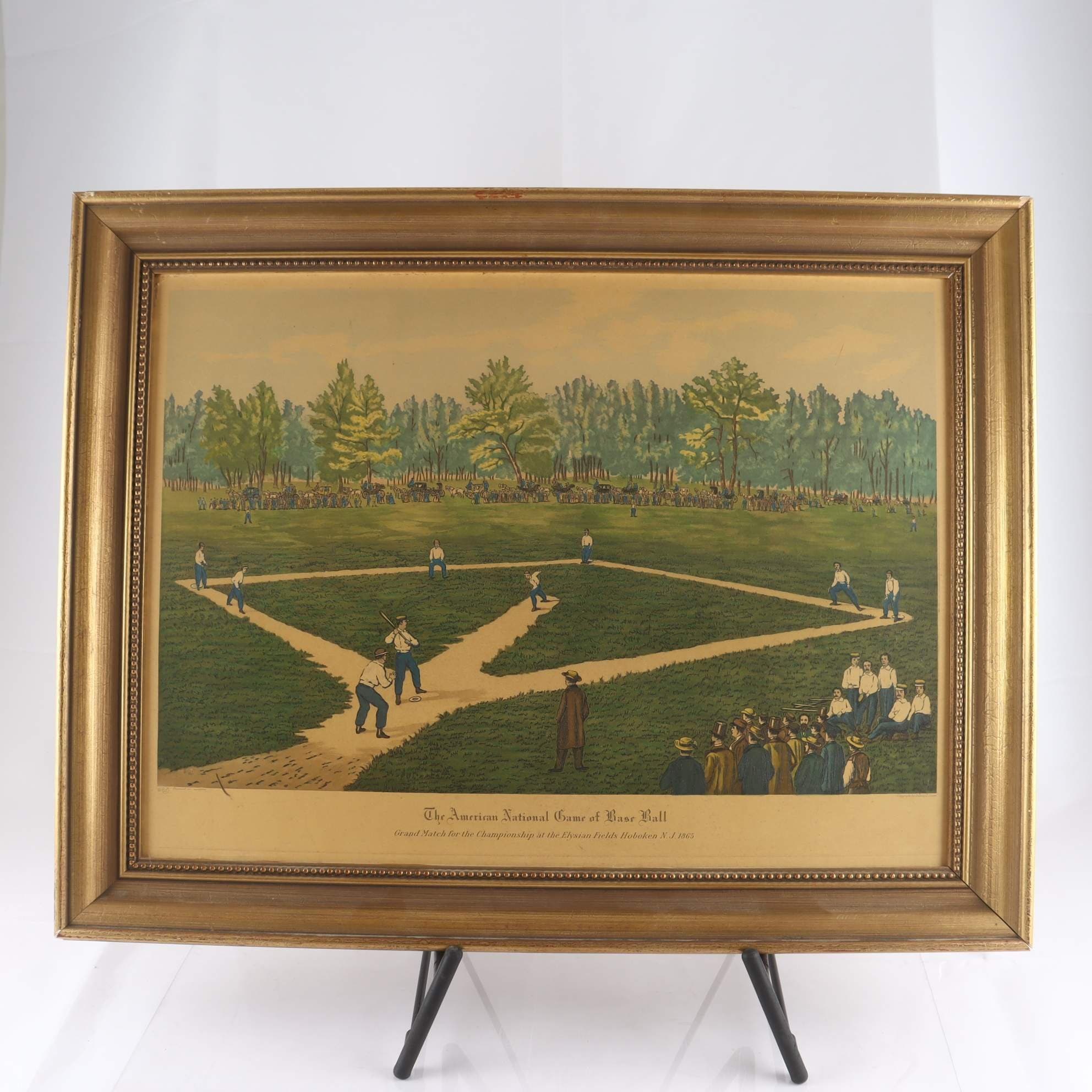 Tryck, The American Game of Base Ball, Sidney Z Lucas, Endast avhämtning.