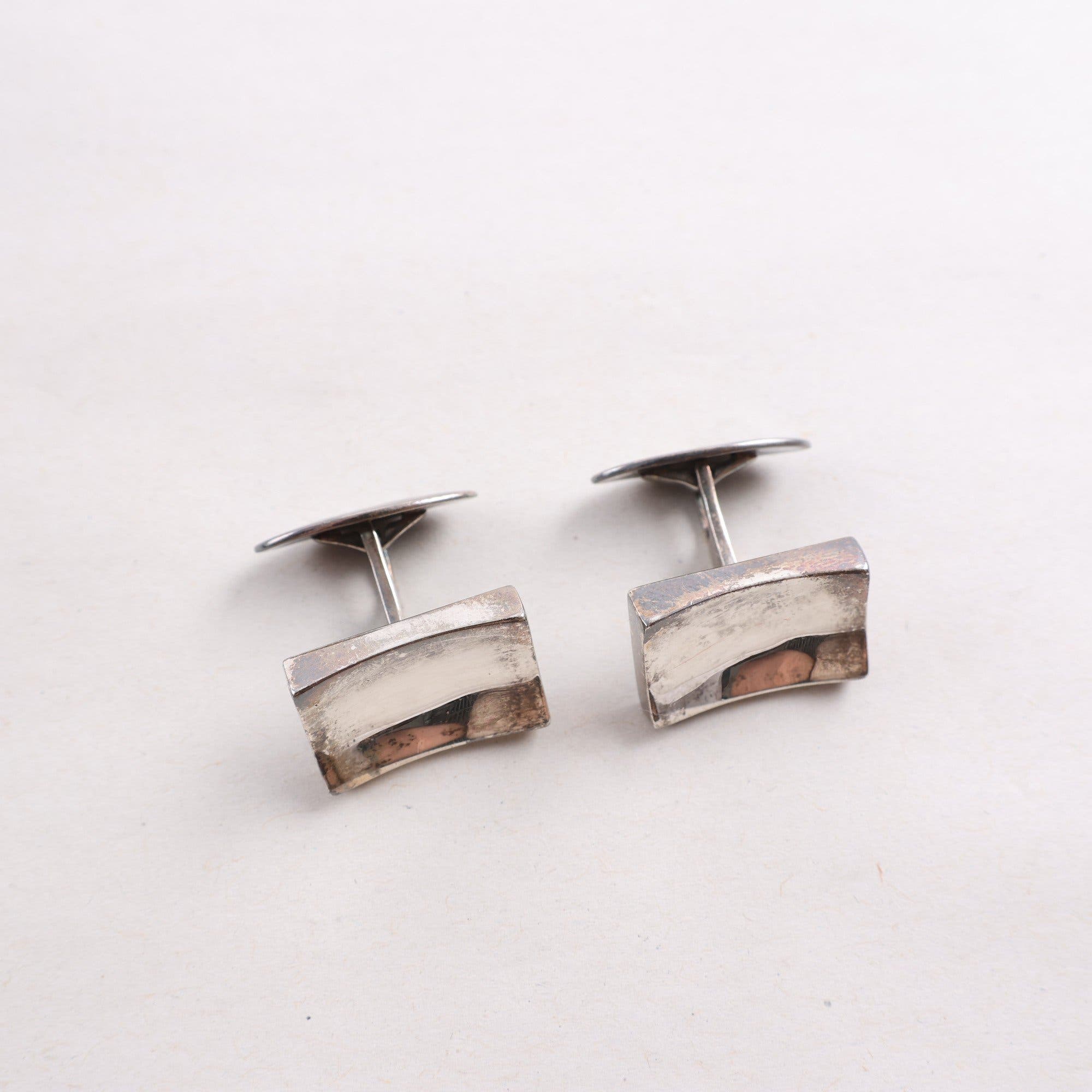 Manschettknappar, silver 925, vikt: 11,3 g