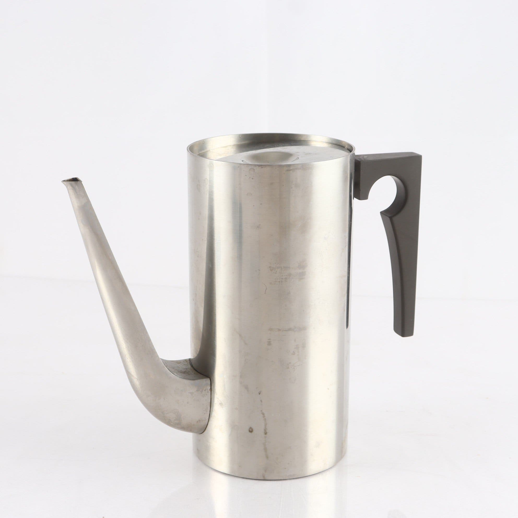 Kaffekanna, rostfritt stål, ”Cylinda”, Arne Jacobsen, Stelton, Danmark