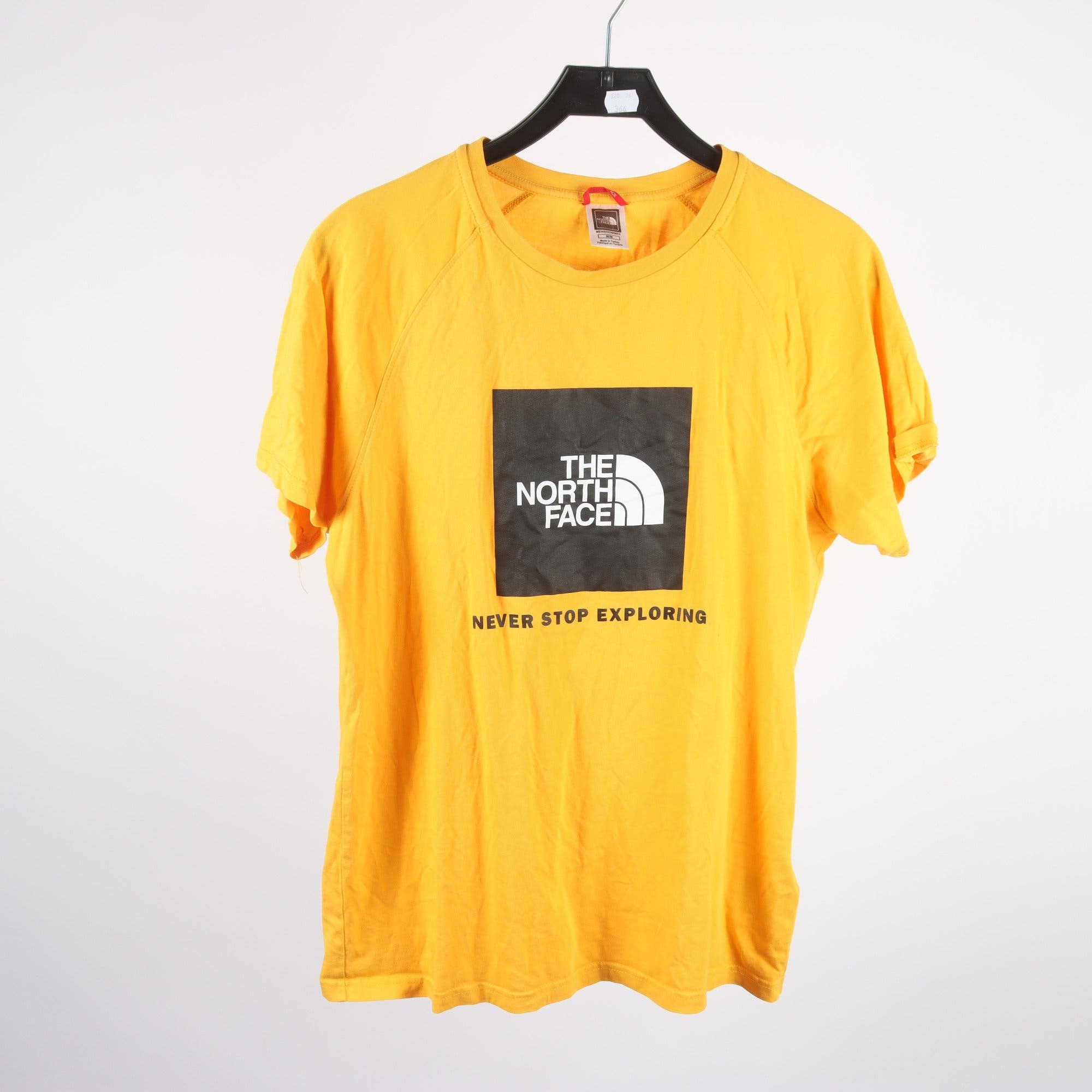 T-shirt, The North Face, gul, stl. M.