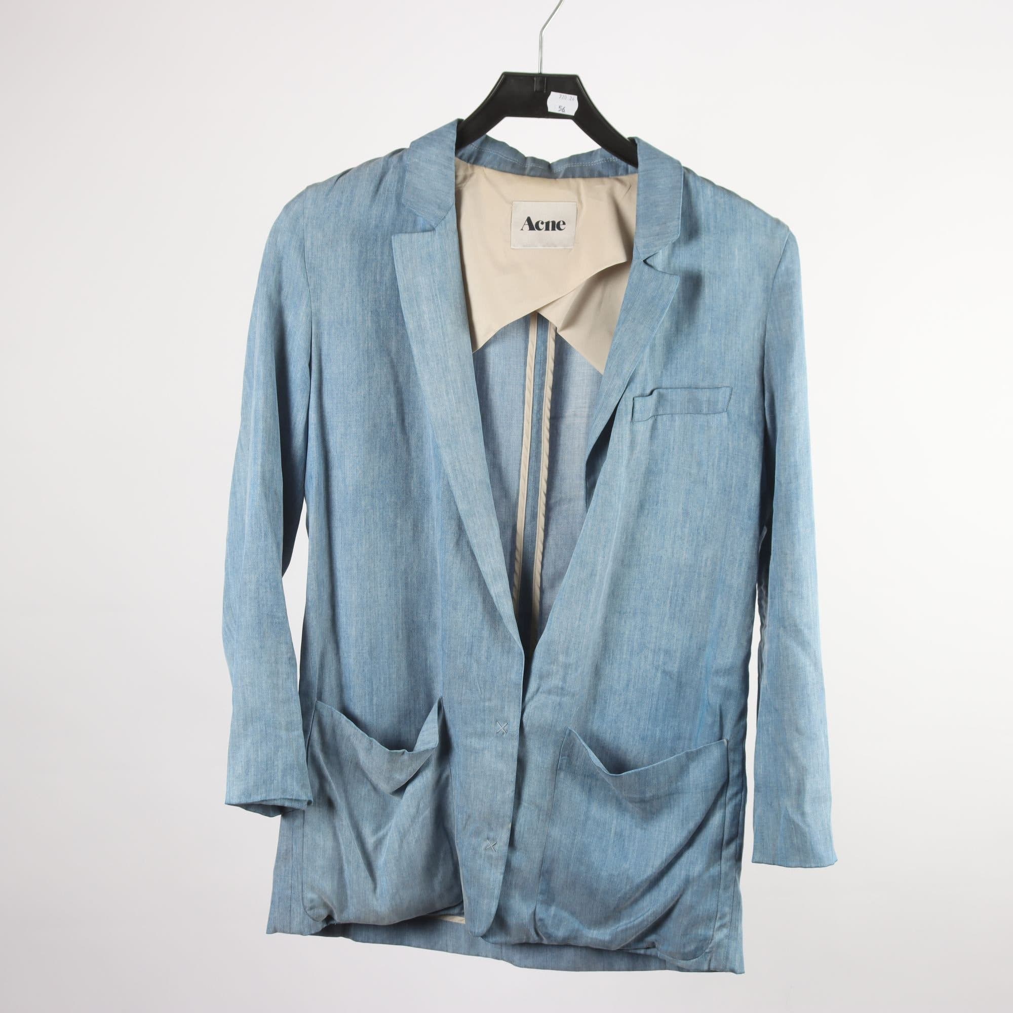 Kavaj, Acne, blå, stl. 36