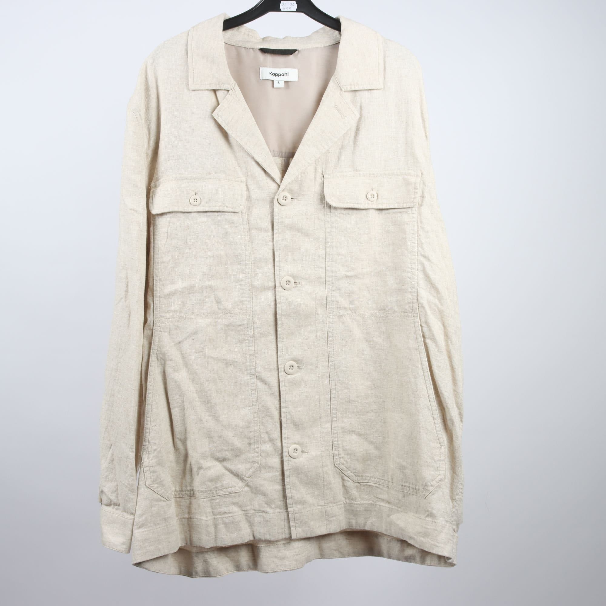 Overshirt, Kappahl, linneblandning, stl. L