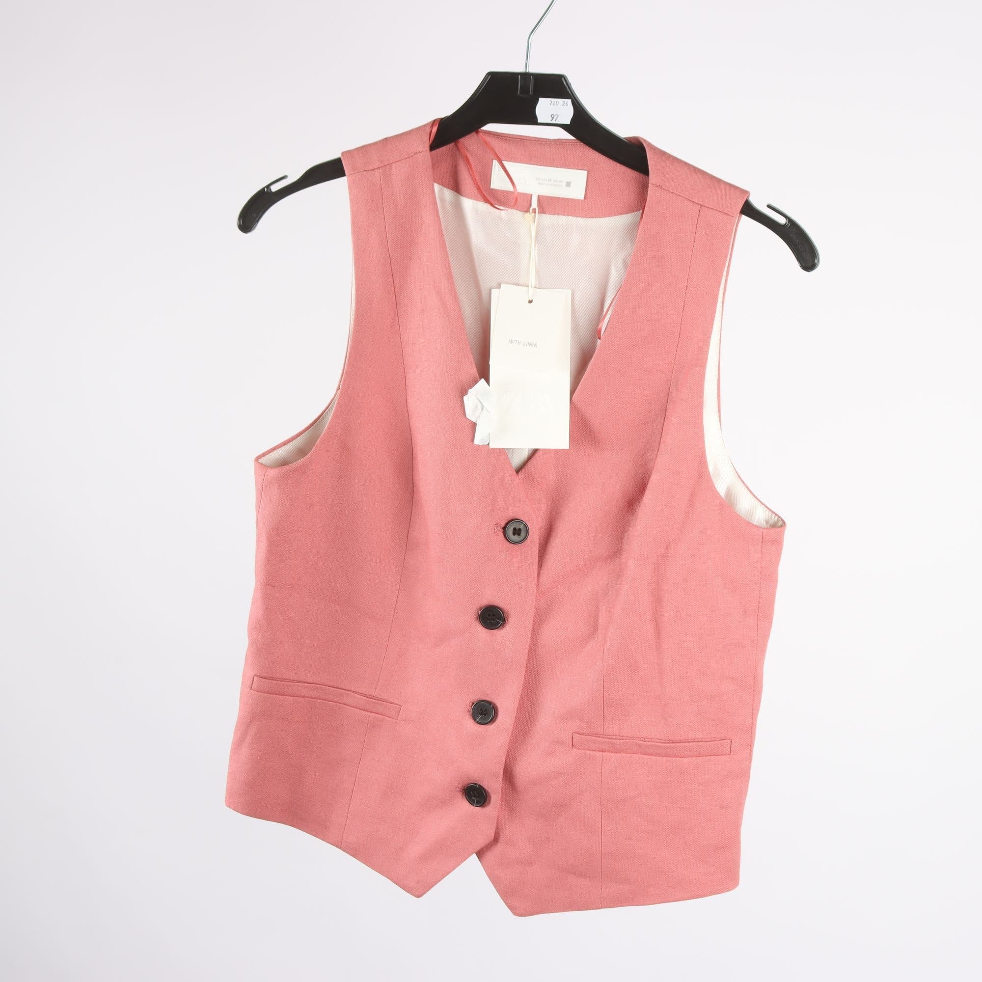 Väst, Zara, gammelrosa, stl. XS